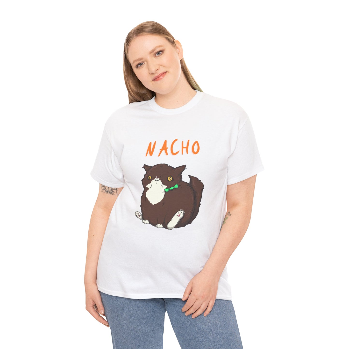 Nacho The Cat Unisex Heavy Cotton Tee