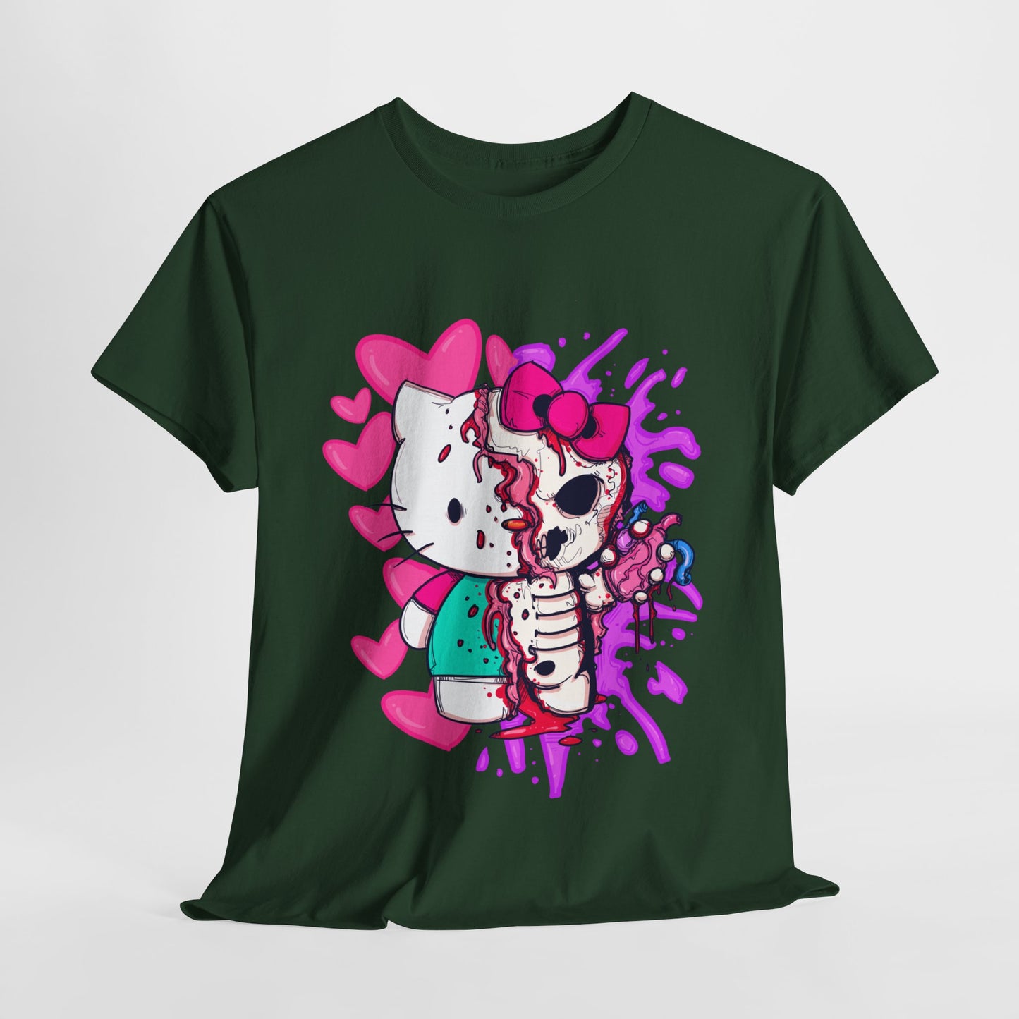 Zombie Kitty Unisex Heavy Cotton Patreon Tee
