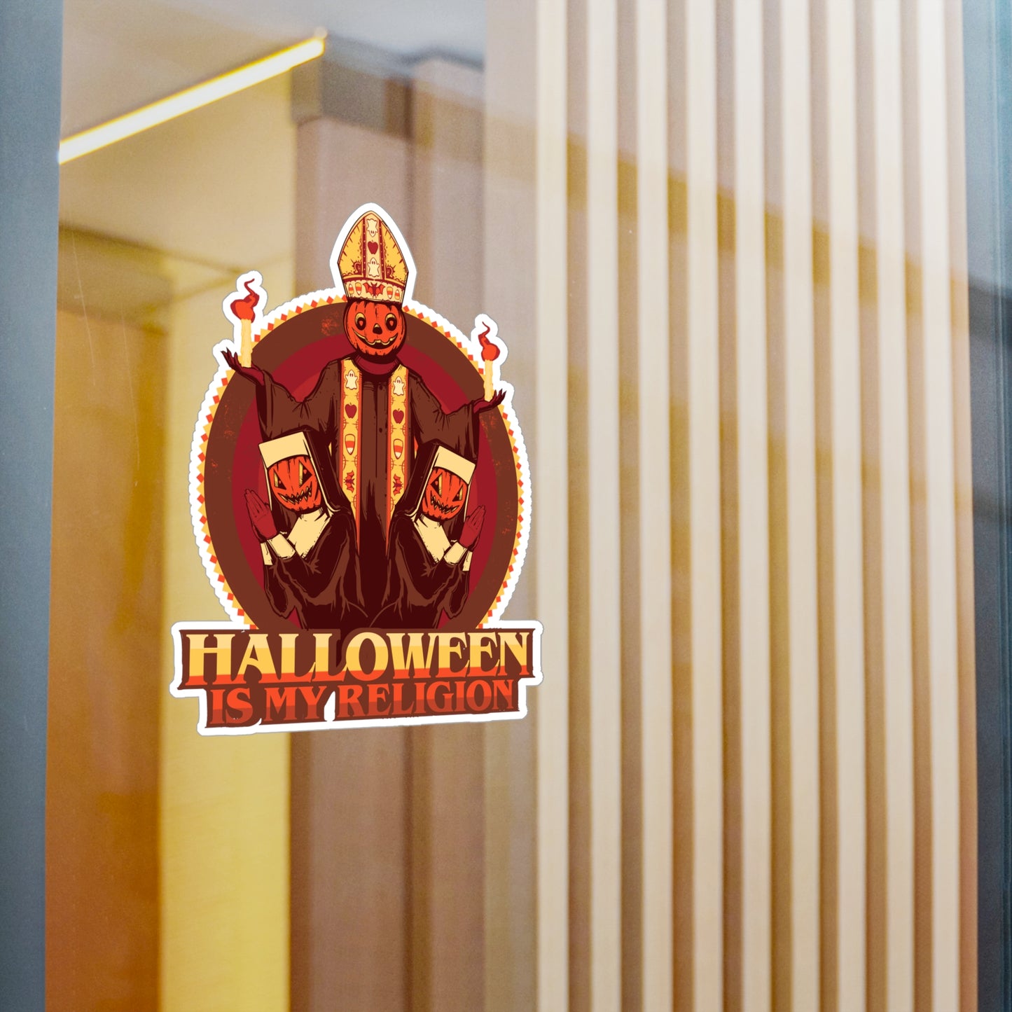 Halloween Is My Religion Kiss-Cut Vinyl Decal