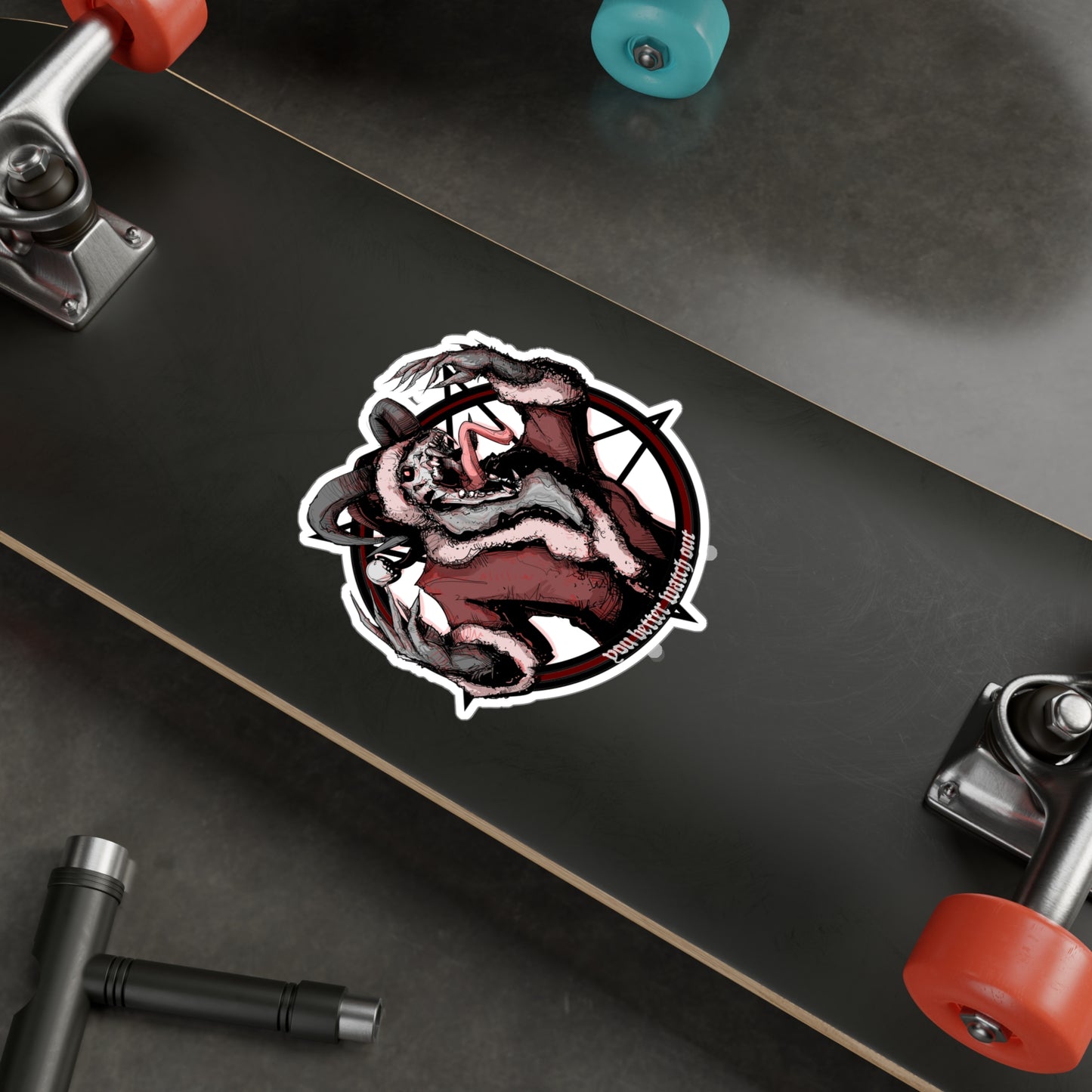 You Better Watch Out Kiss-Cut Vinyl Decal