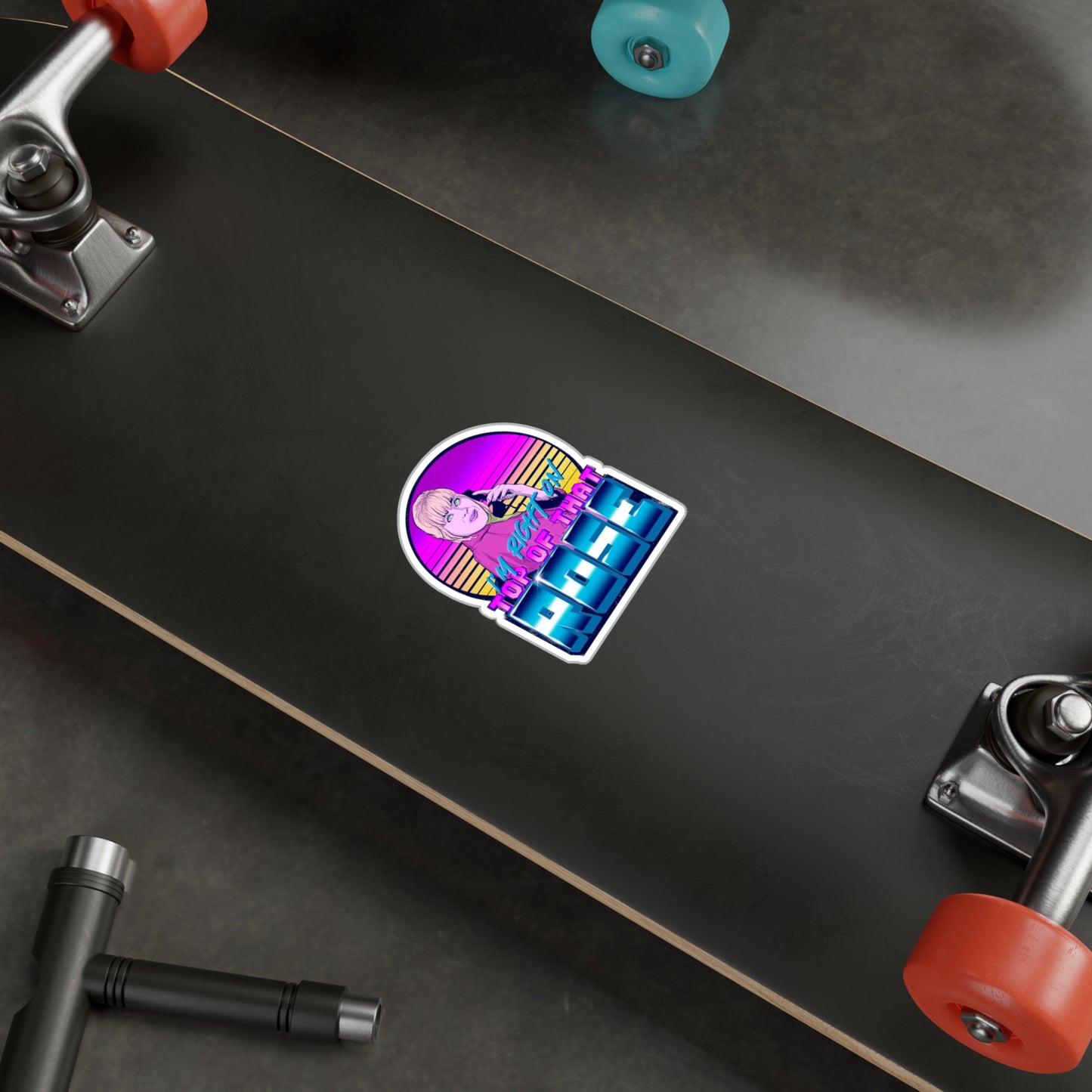 I'm Right On Top Of That Rose Kiss-Cut Vinyl Decal