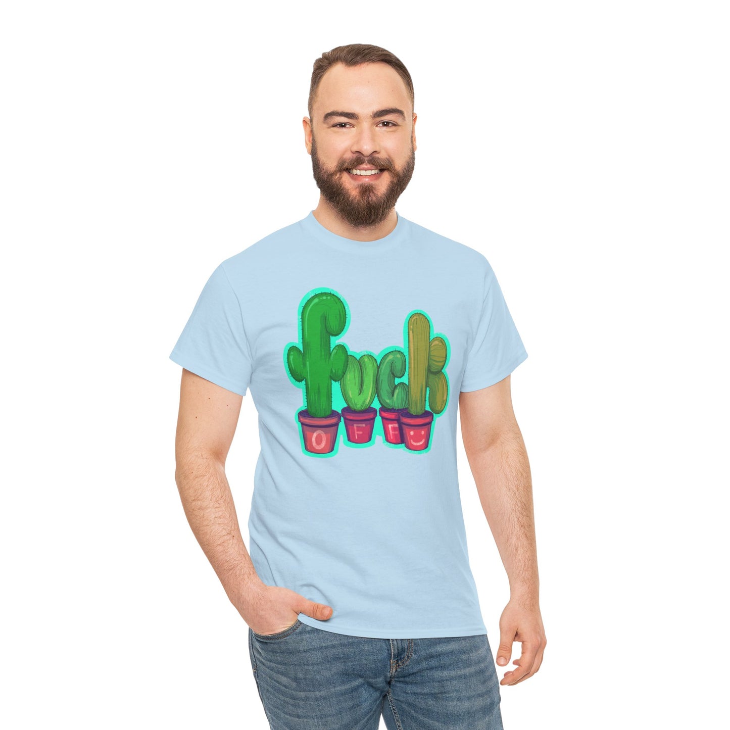 Rude Succulents Unisex Heavy Cotton Tee
