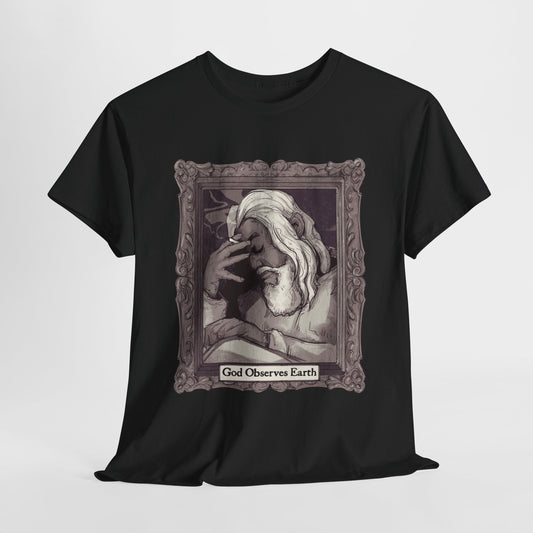 God Observes Earth Unisex Heavy Cotton Tee