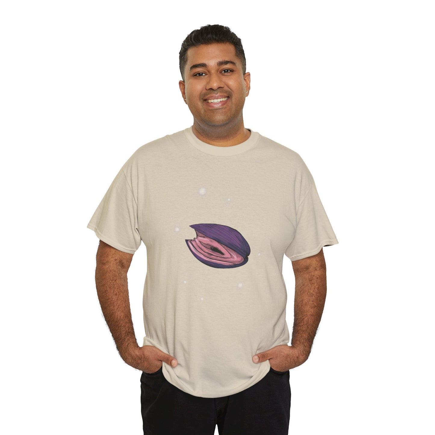 Pink Clam Unisex Heavy Cotton Tee