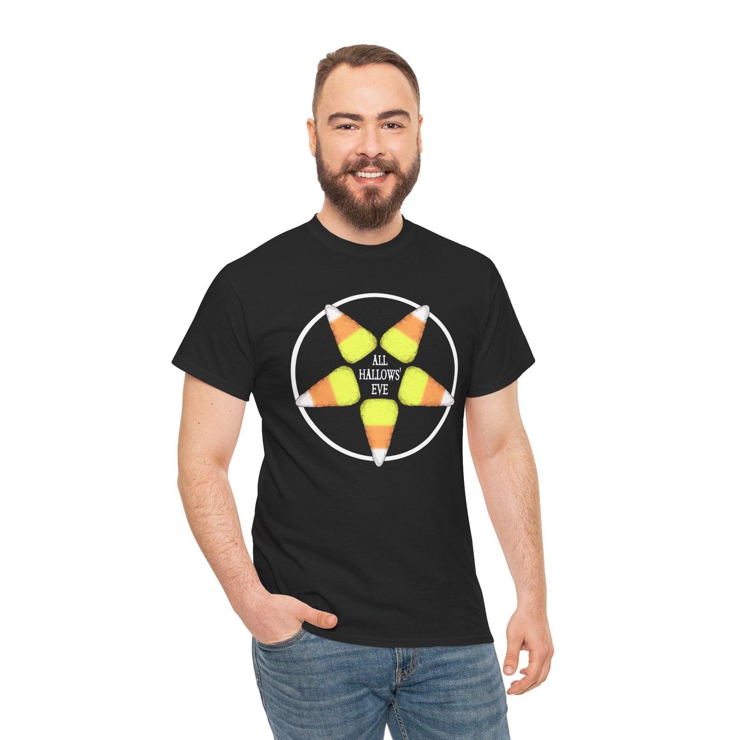 Halloween Pentagram Unisex Heavy Cotton Tee