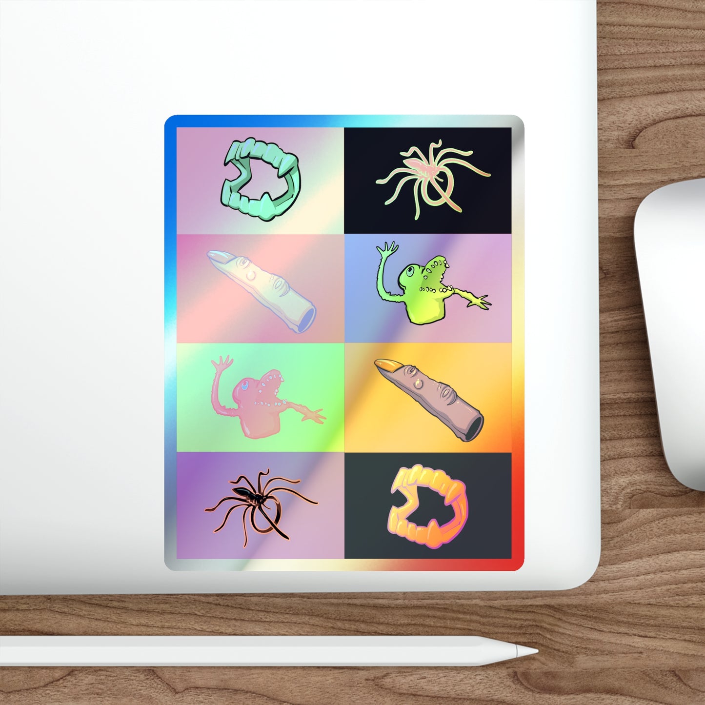 Sugar Free Halloween Holographic Die-cut Stickers