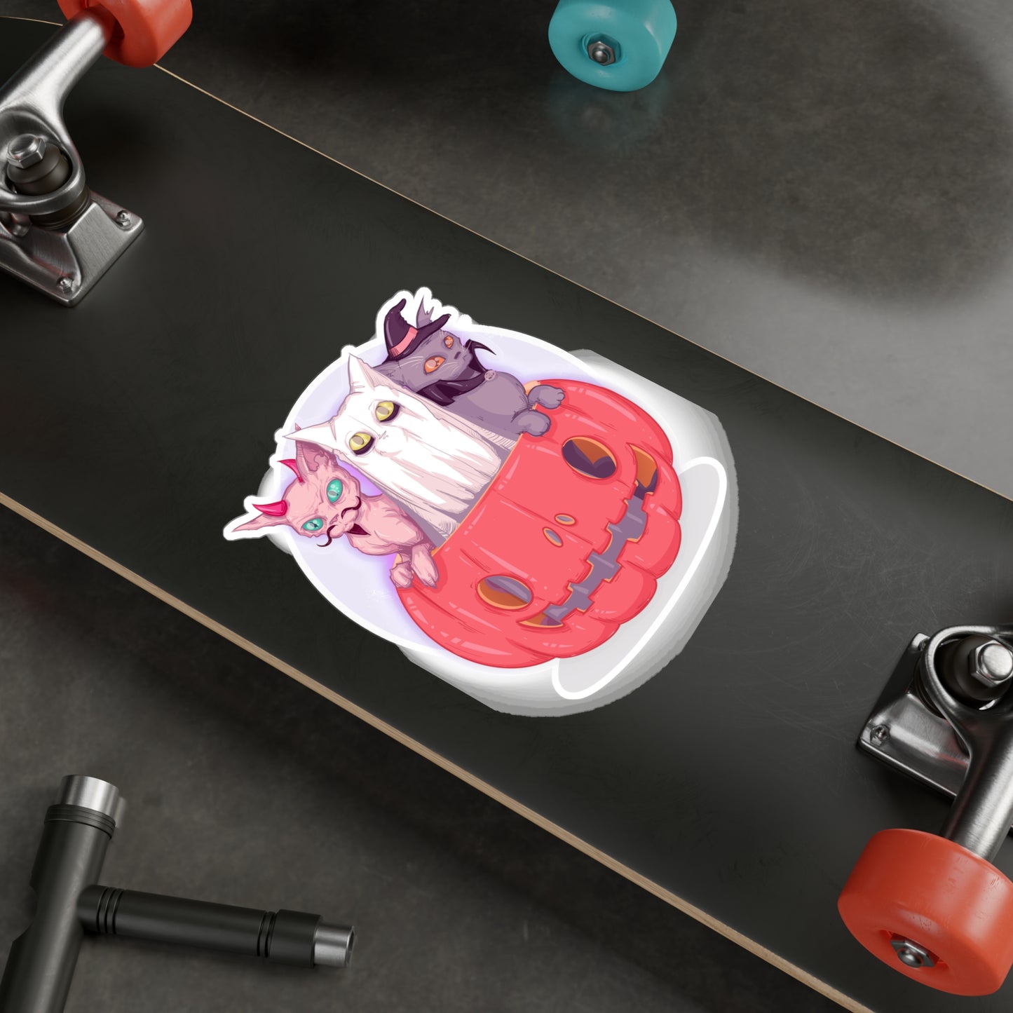 Meowloween Kiss-Cut Vinyl Decal