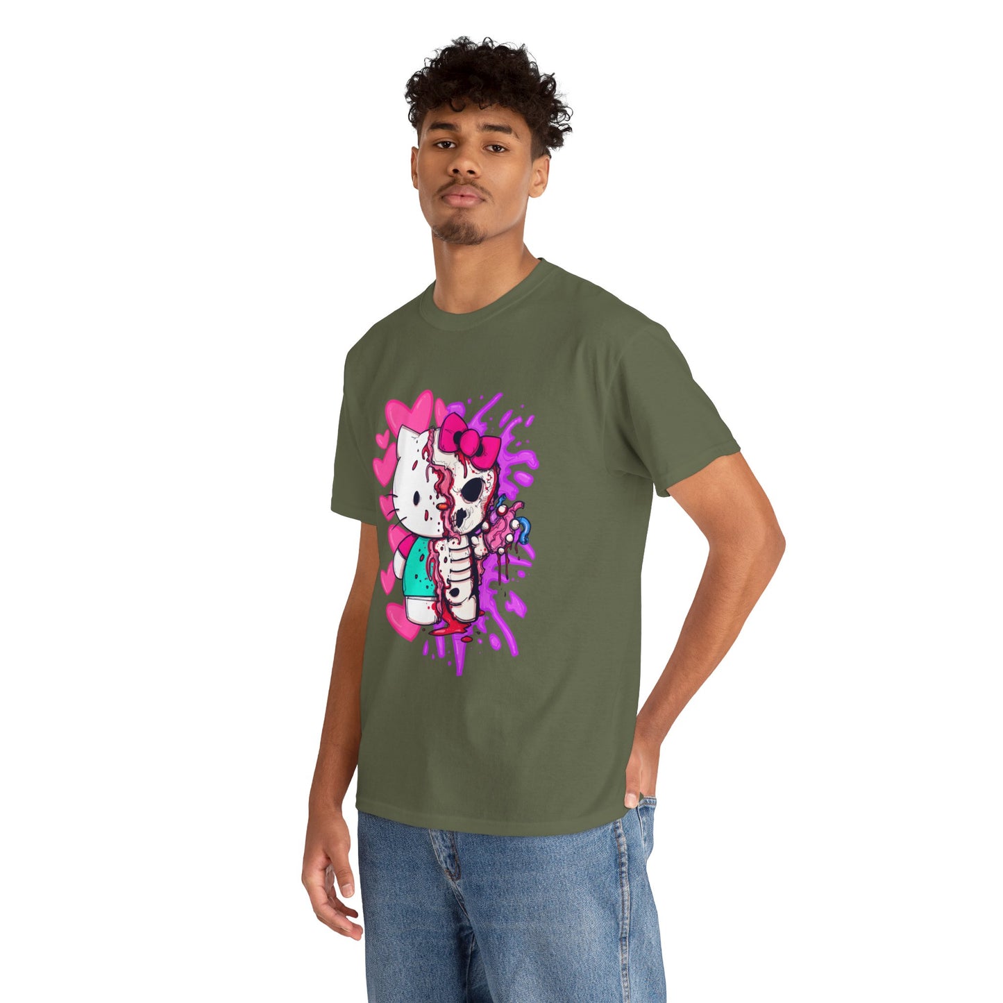 Zombie Kitty Unisex Heavy Cotton Patreon Tee