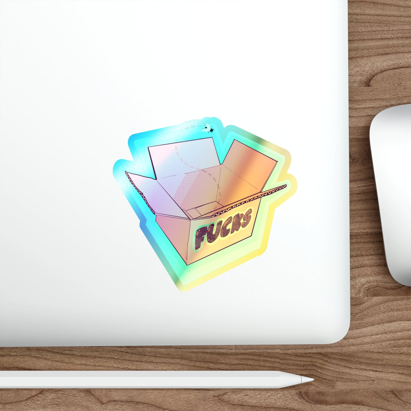 No Fucks Left Holographic Die-cut Stickers