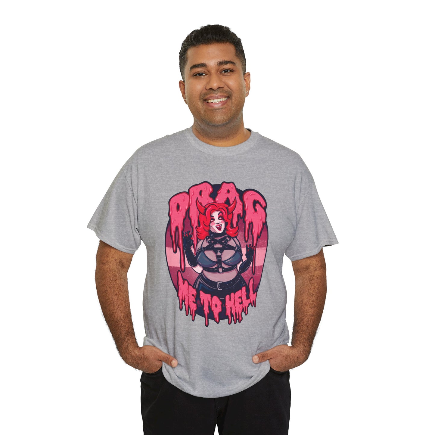 Drag Me To Hell Unisex Heavy Cotton Tee