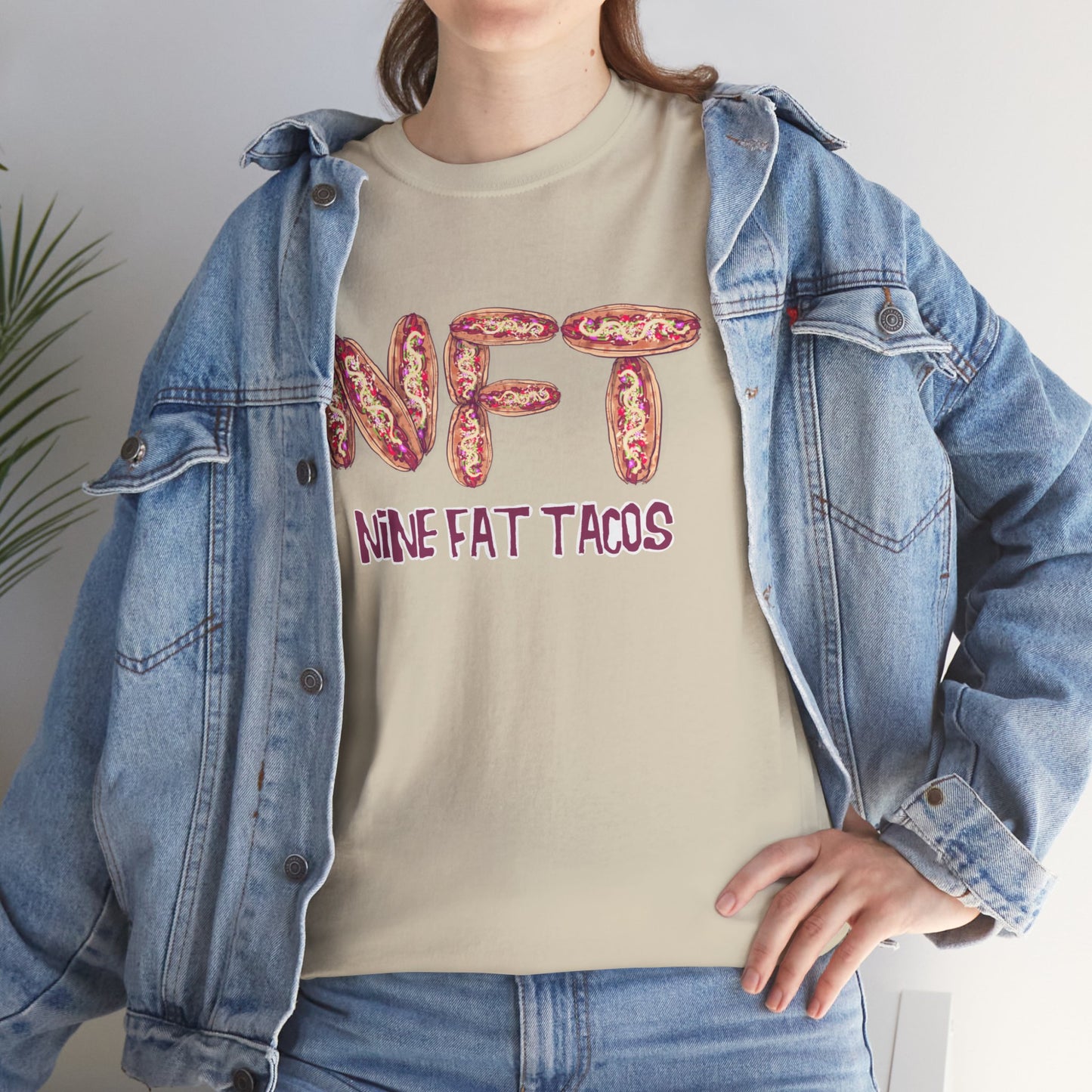 Nine Fat Tacos Unisex Heavy Cotton Tee