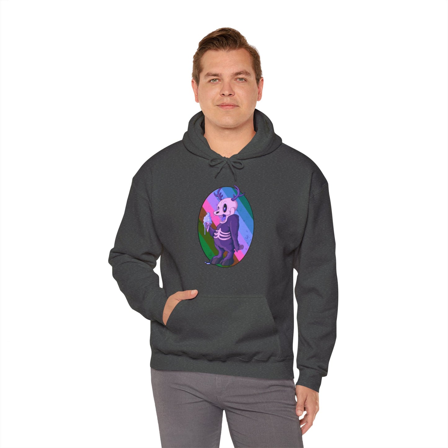 Monster Ice Cream Unisex Heavy Blend Hooded Sweatshirt