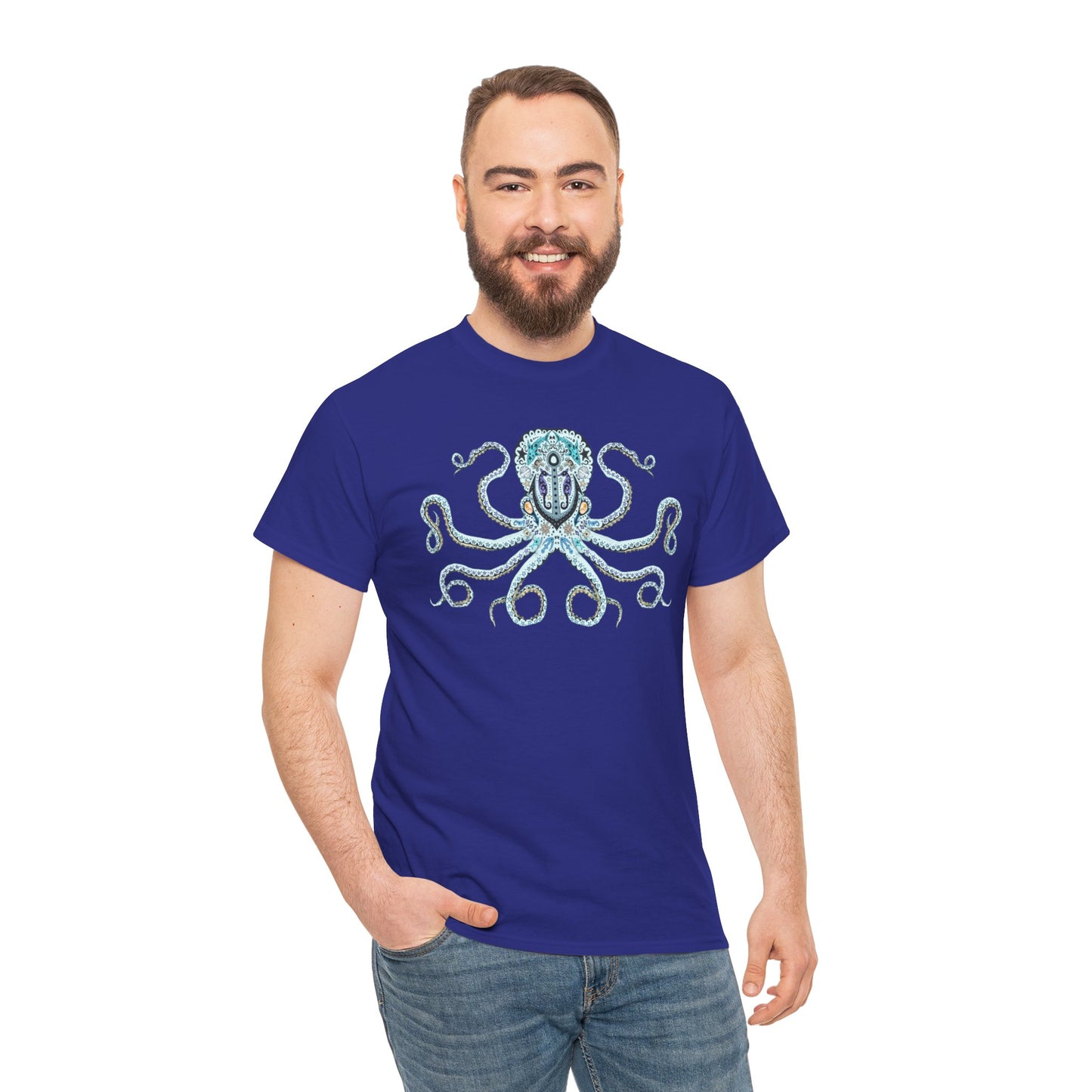 Octopus Sugar Skull Unisex Heavy Cotton Tee