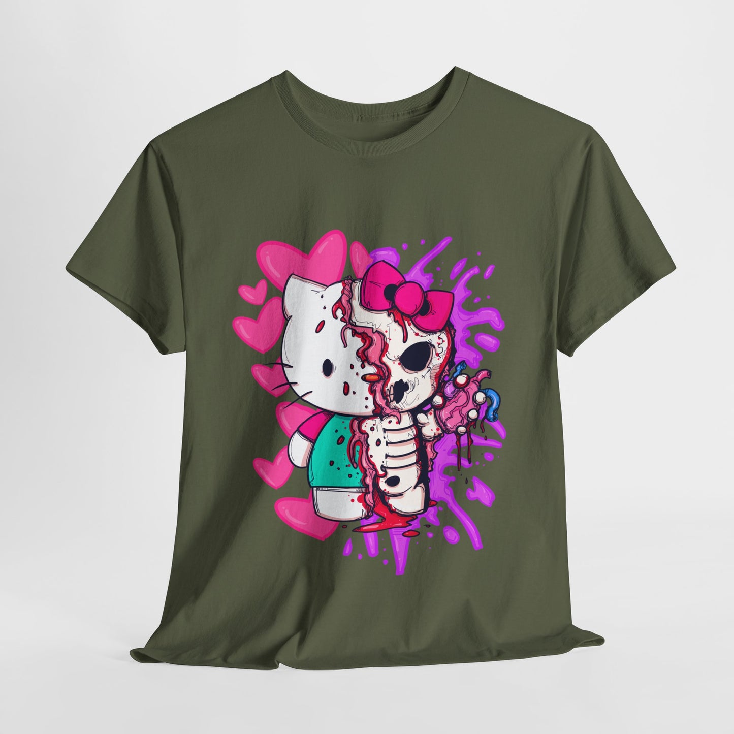 Zombie Kitty Unisex Heavy Cotton Patreon Tee
