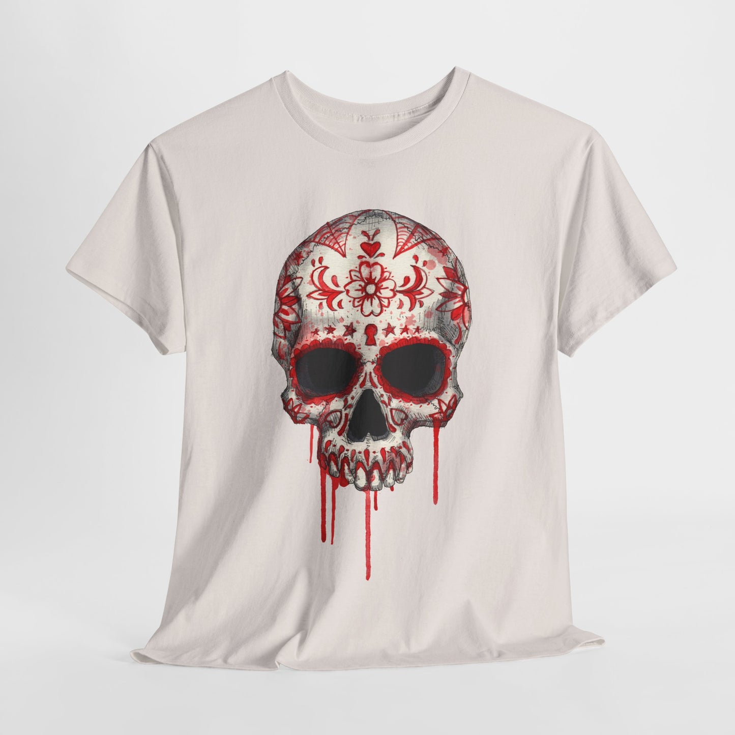 Blood Skull Unisex Heavy Cotton Tee