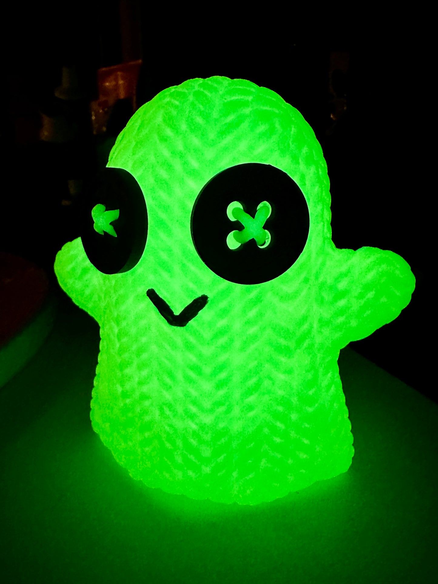 Knit Glow Ghost 3D Printed Figure