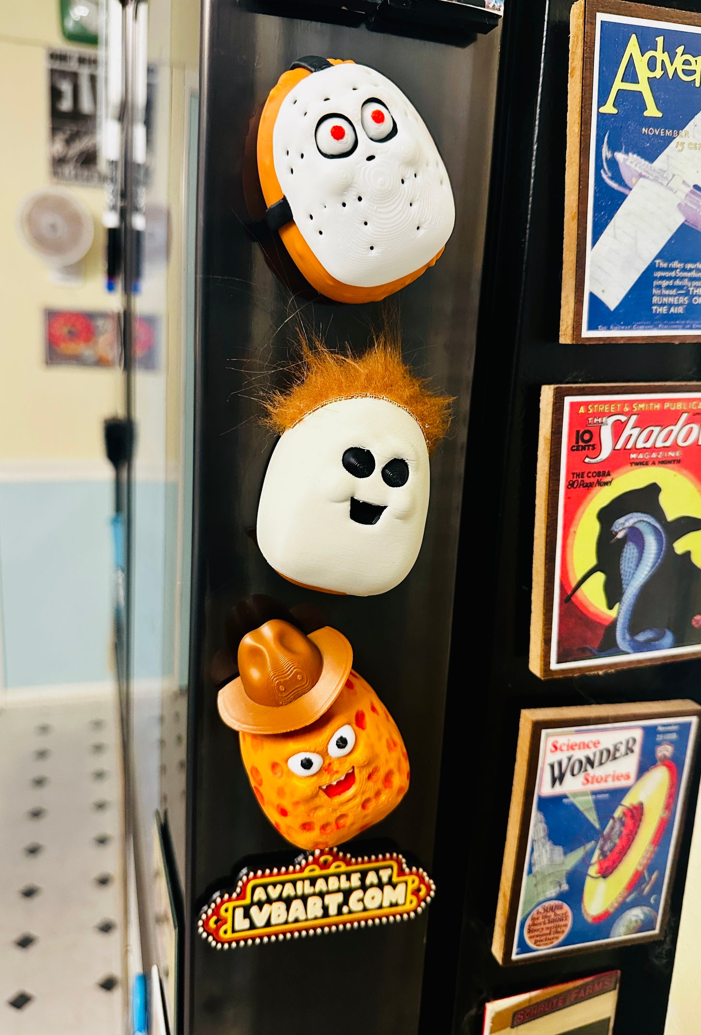 Horror Nugget Buddies Fridge Magnets 3D Print 3 Pack