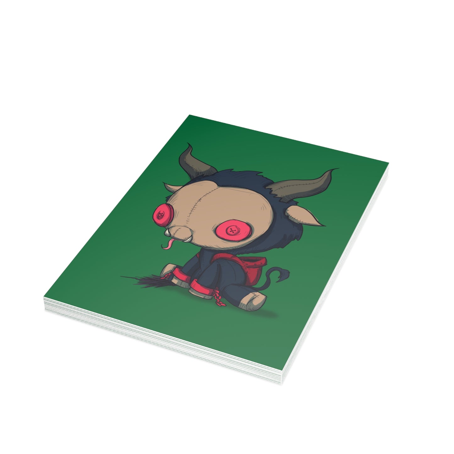 Krampus Plushie Greeting Card Bundles (10, 30, 50 pcs)