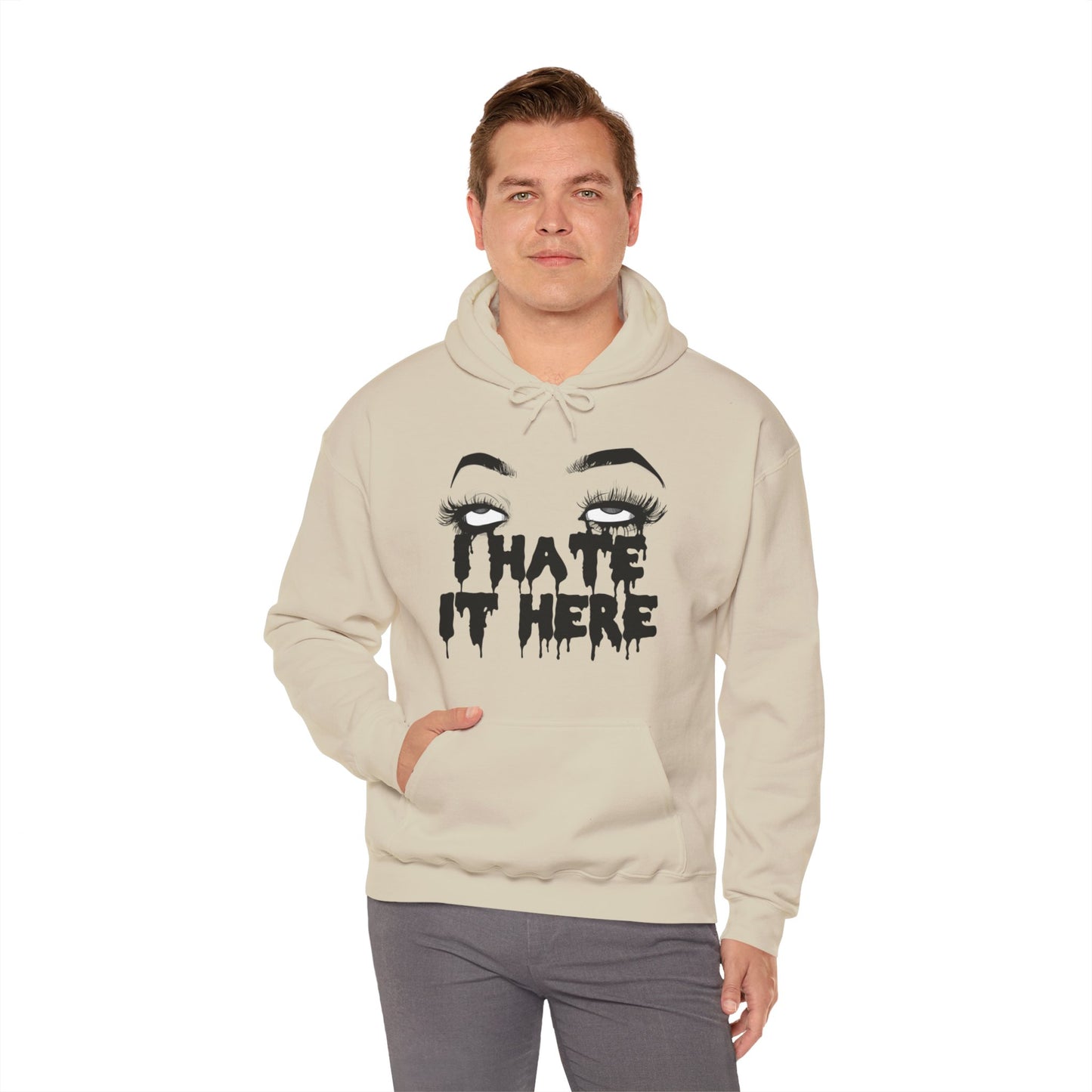 I Hate It Here Unisex Heavy Blend Hooded Sweatshirt