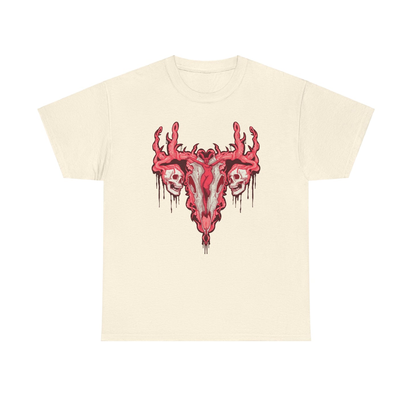 Uterus From Hell Unisex Heavy Cotton Tee