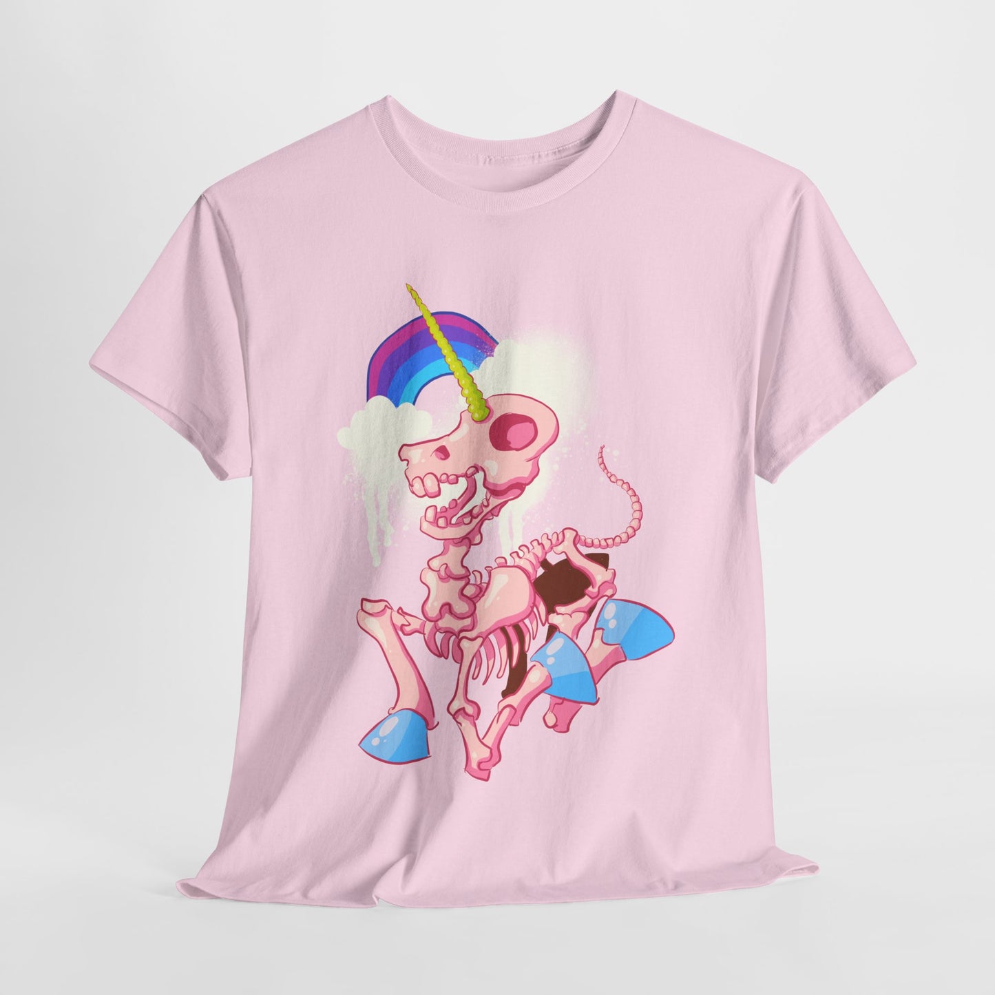 Unicorn Skeleton 2 Unisex Heavy Cotton Tee
