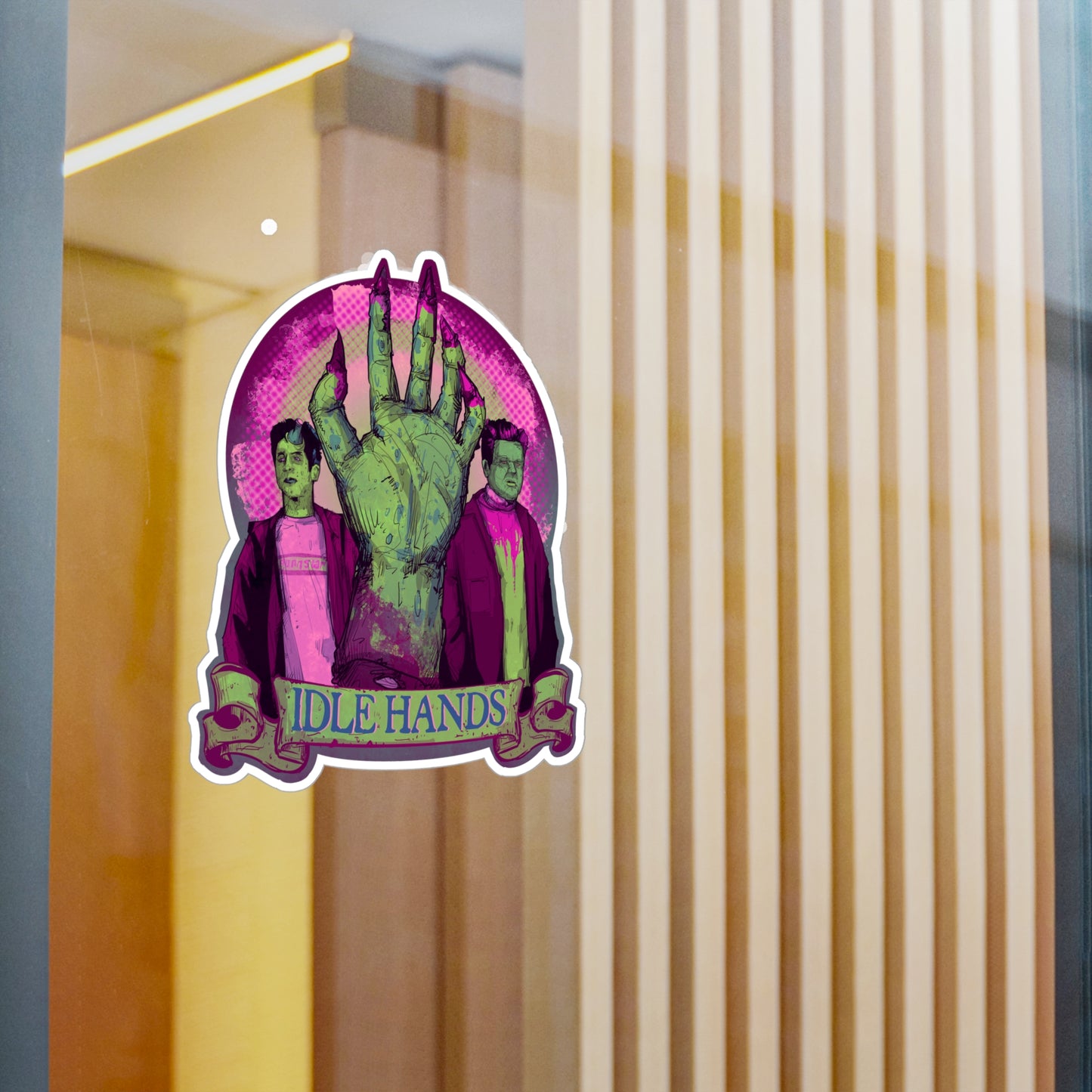 Idle Hands Kiss-Cut Vinyl Decal