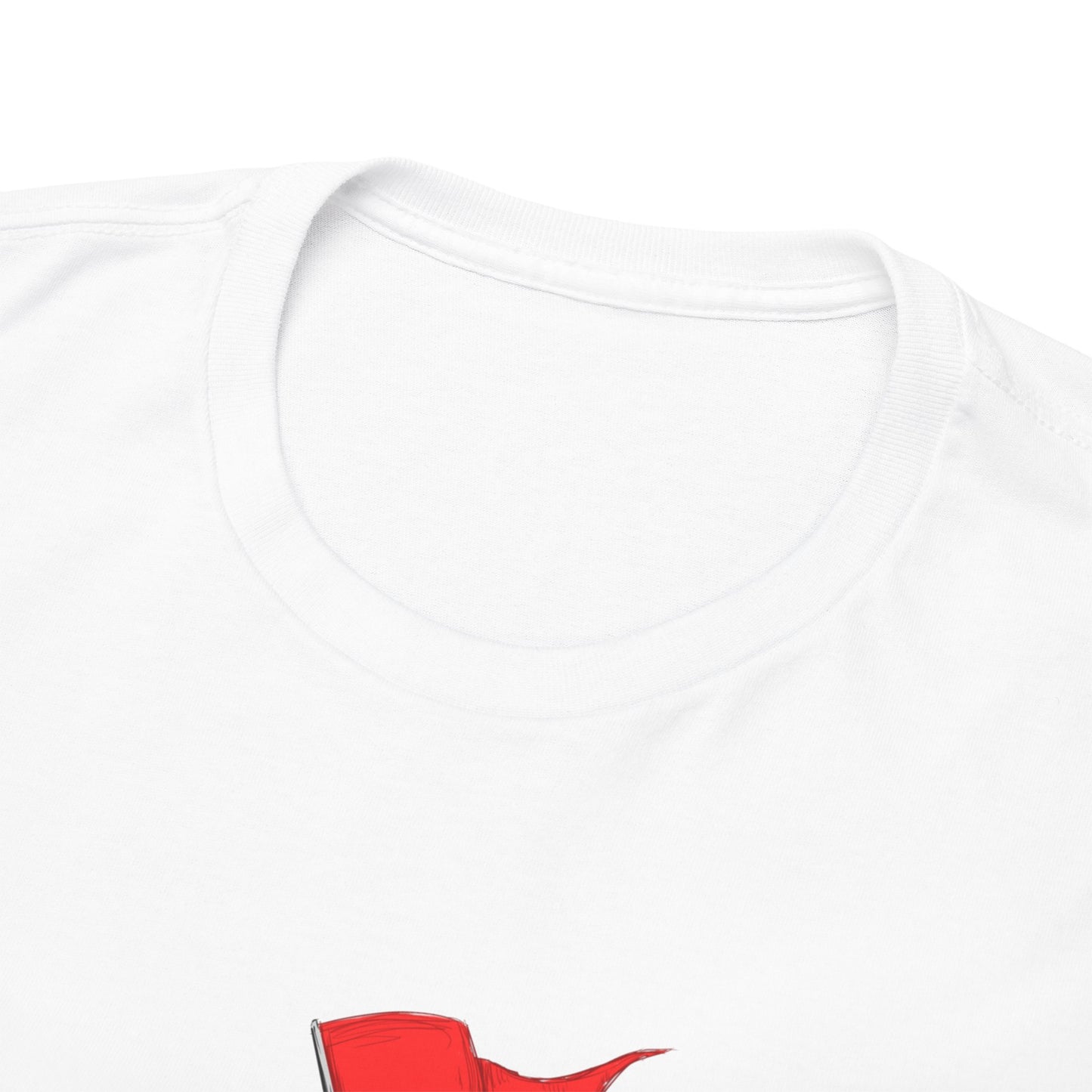 Red Flag Male Unisex Heavy Cotton Tee
