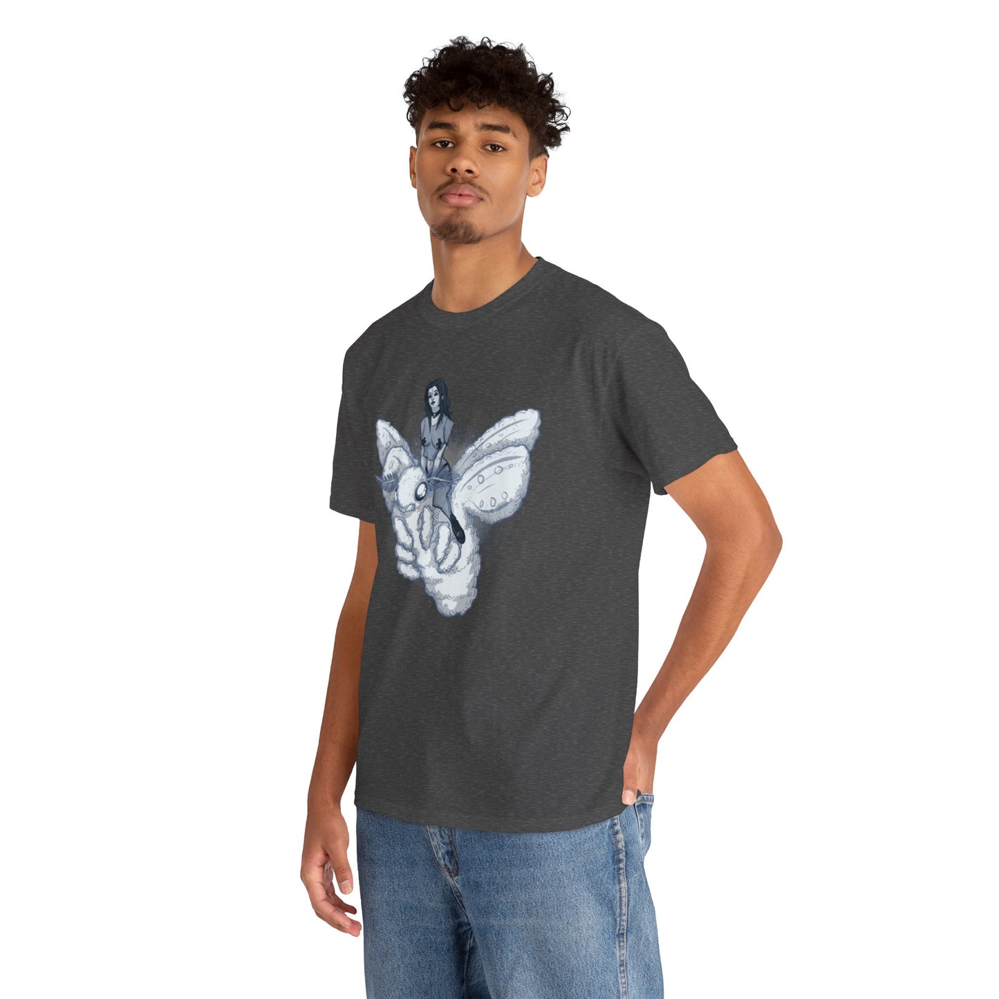 Goth On A Moth Unisex Heavy Cotton Tee