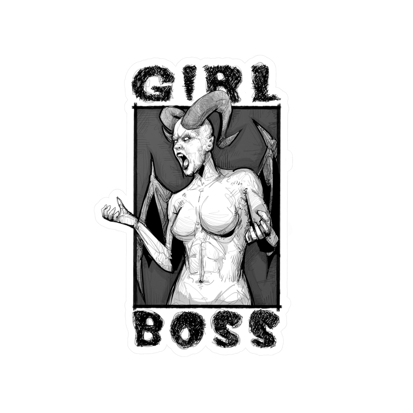 Girl Boss Kiss-Cut Vinyl Decal