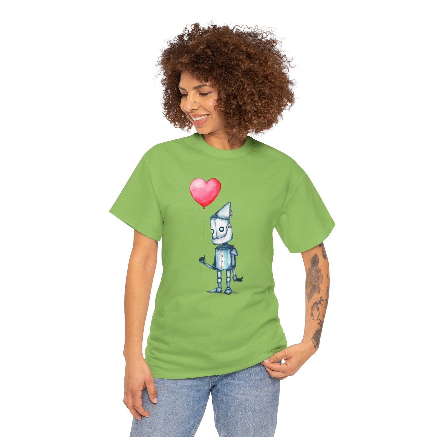 Tinman Gets A Heart Unisex Heavy Cotton Tee