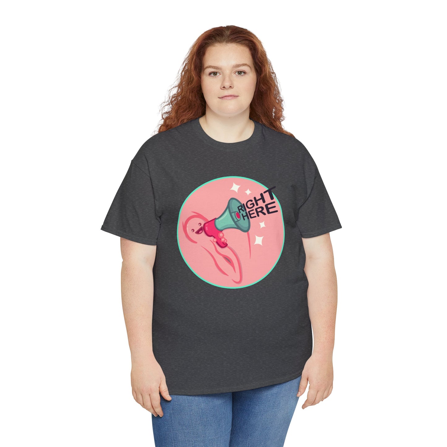 Right Here Unisex Heavy Cotton Tee