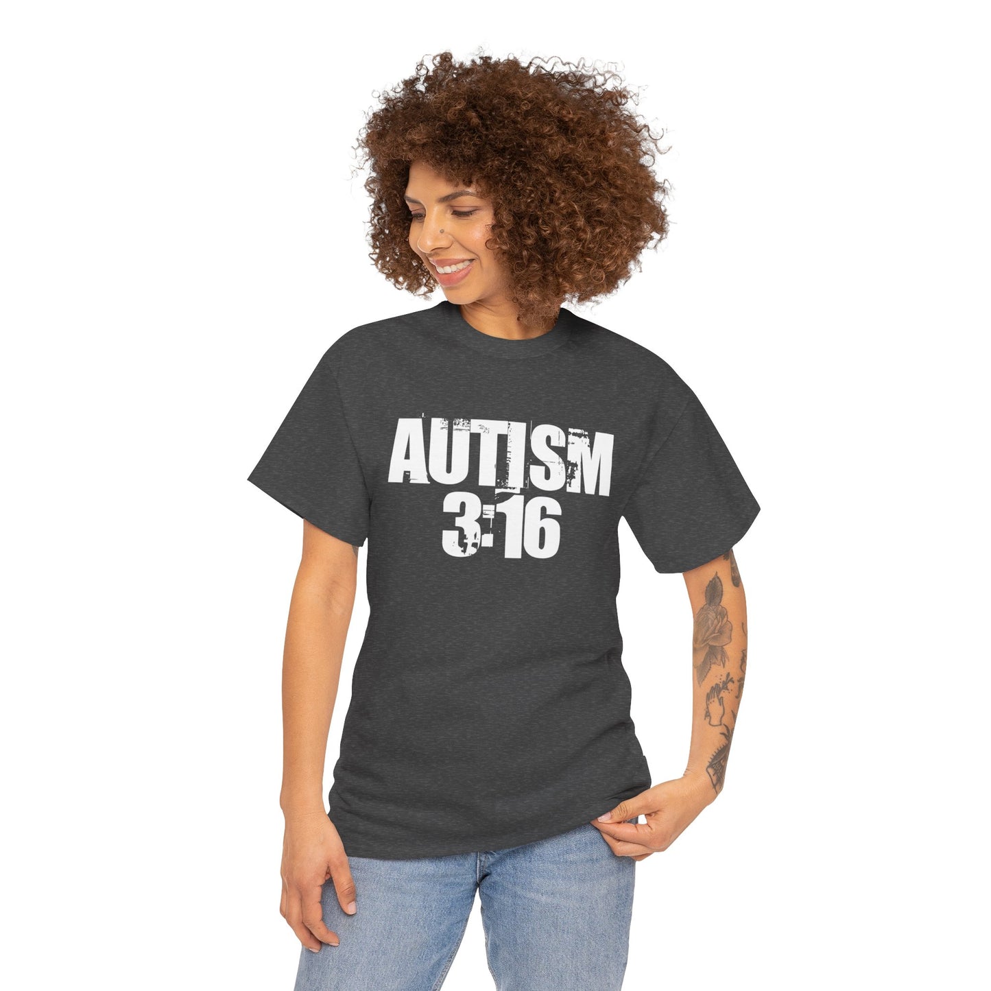 Autism 3:16 Unisex Heavy Cotton Tee