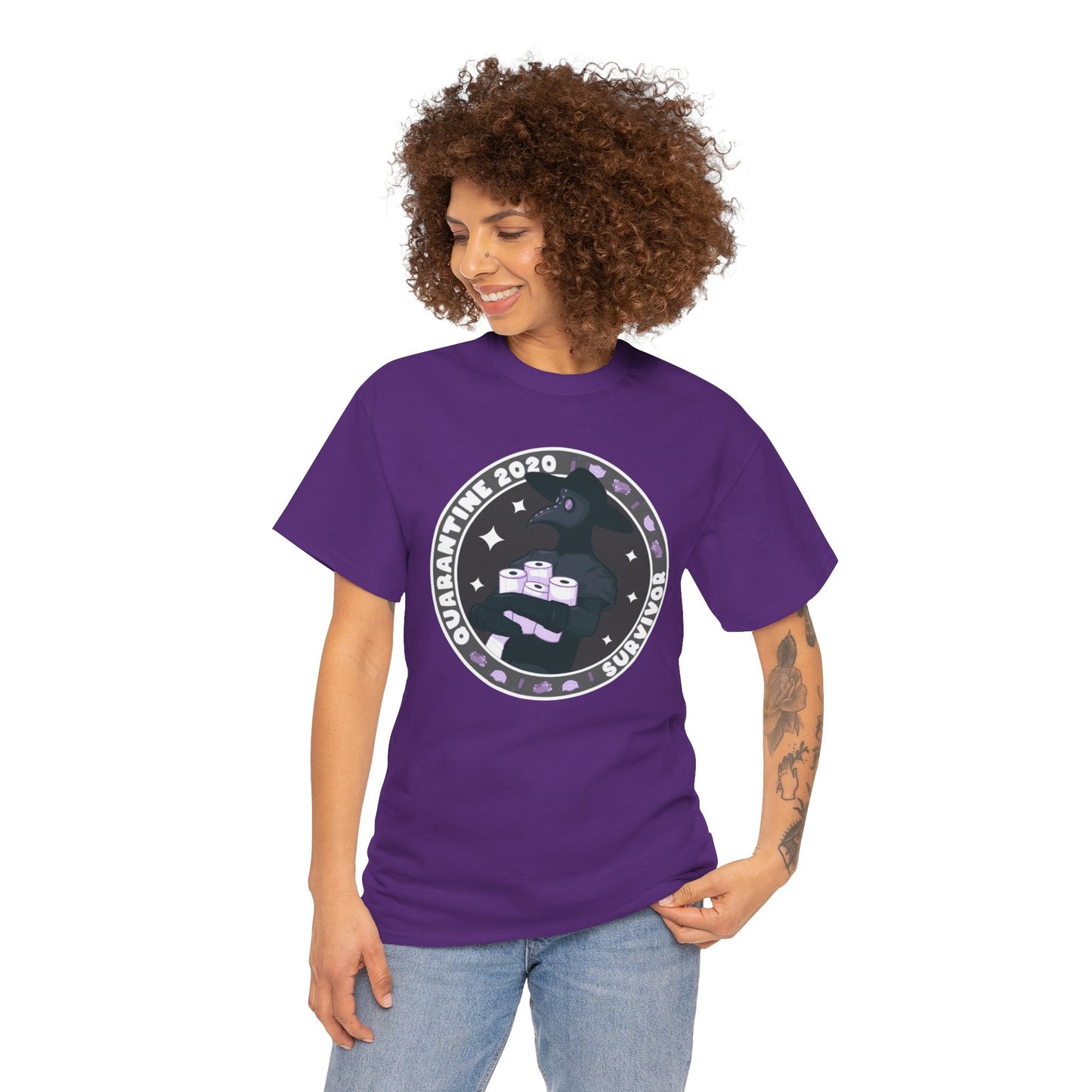Quarantine 2020 Survivor Unisex Heavy Cotton Tee