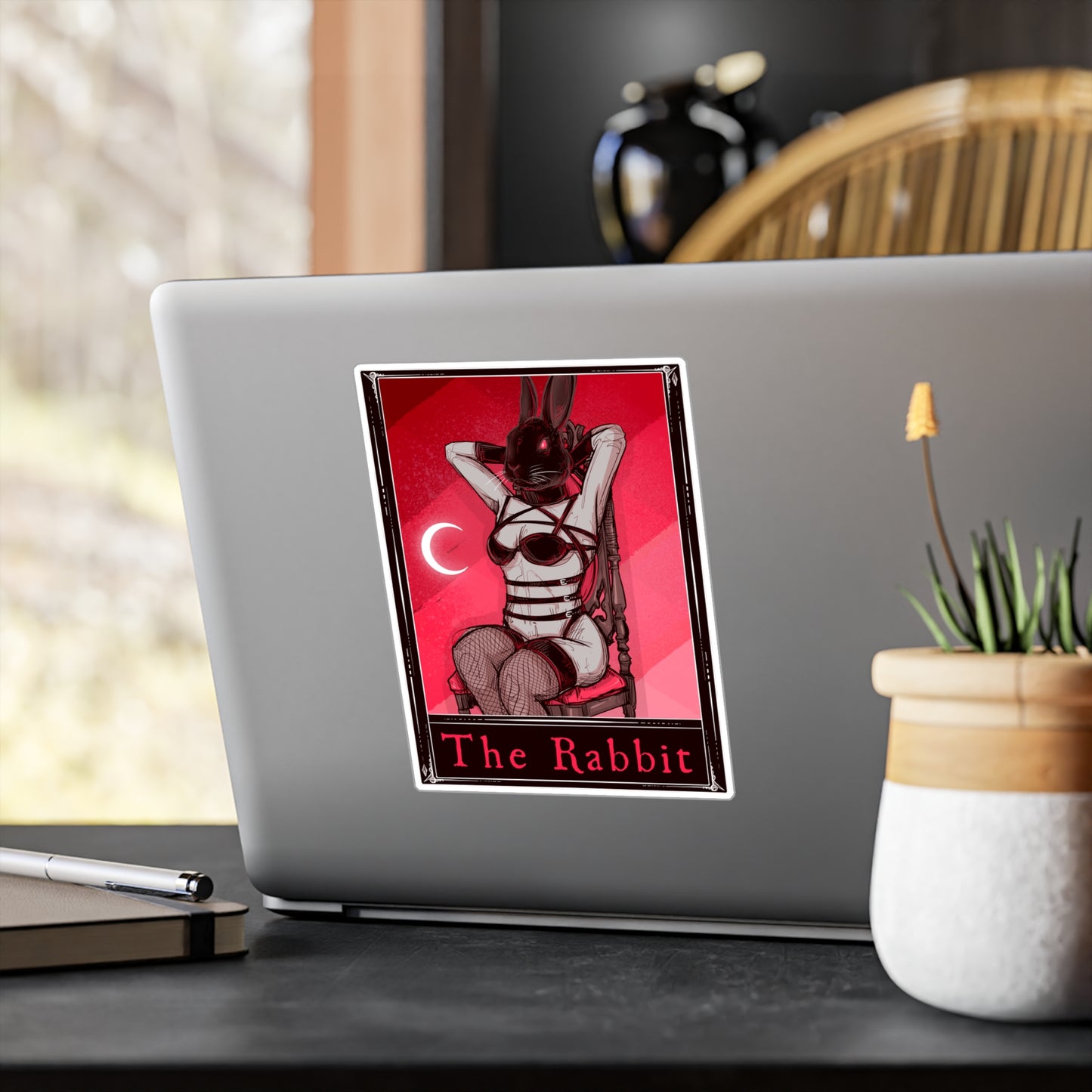 The Rabbit Tarot Kiss-Cut Vinyl Decal