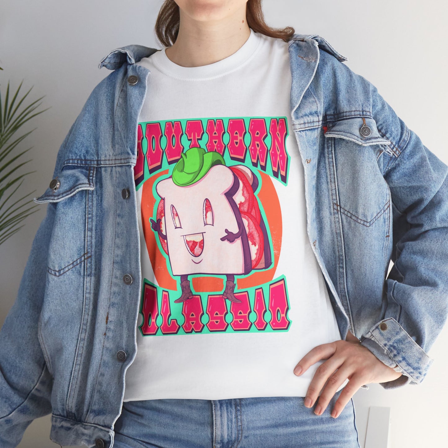 Tomato Sandwich Unisex Heavy Cotton Tee