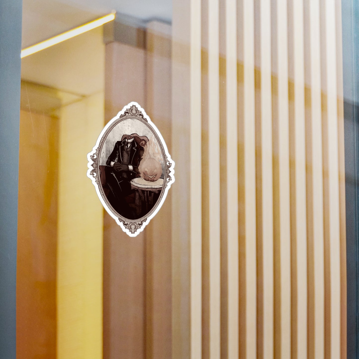 Victorian Headless Horseman Kiss-Cut Vinyl Decal