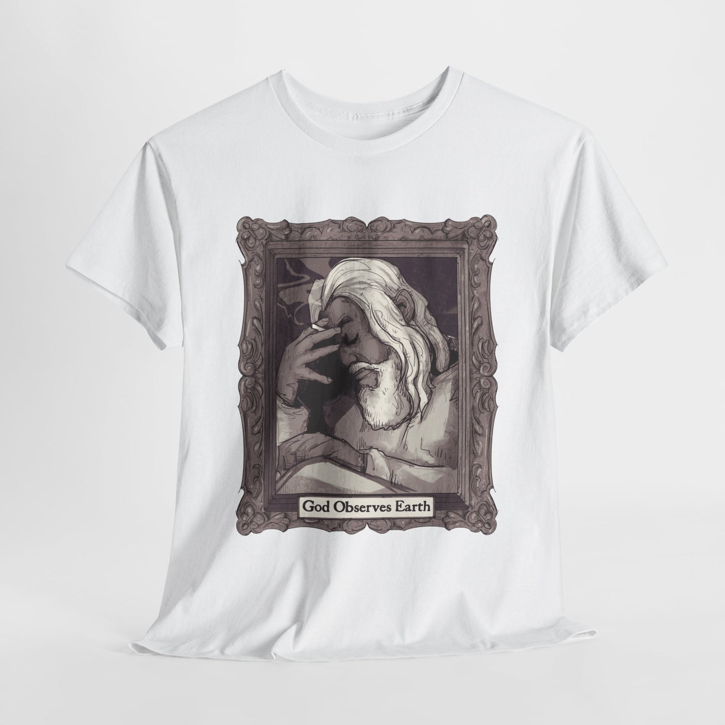 God Observes Earth Unisex Heavy Cotton Tee