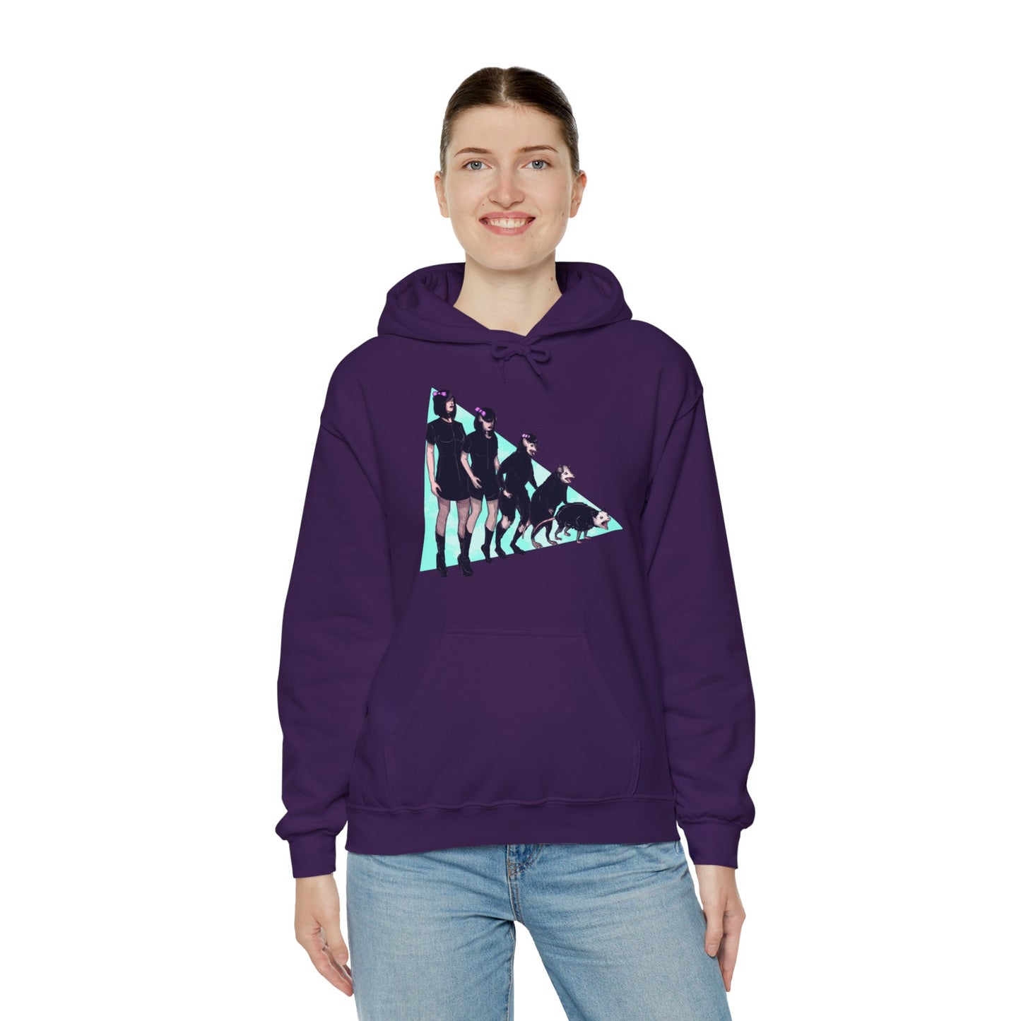 Opossum Girl Unisex Heavy Blend Hooded Sweatshirt
