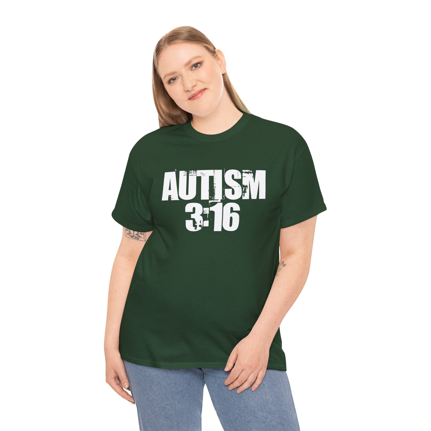 Autism 3:16 Unisex Heavy Cotton Tee