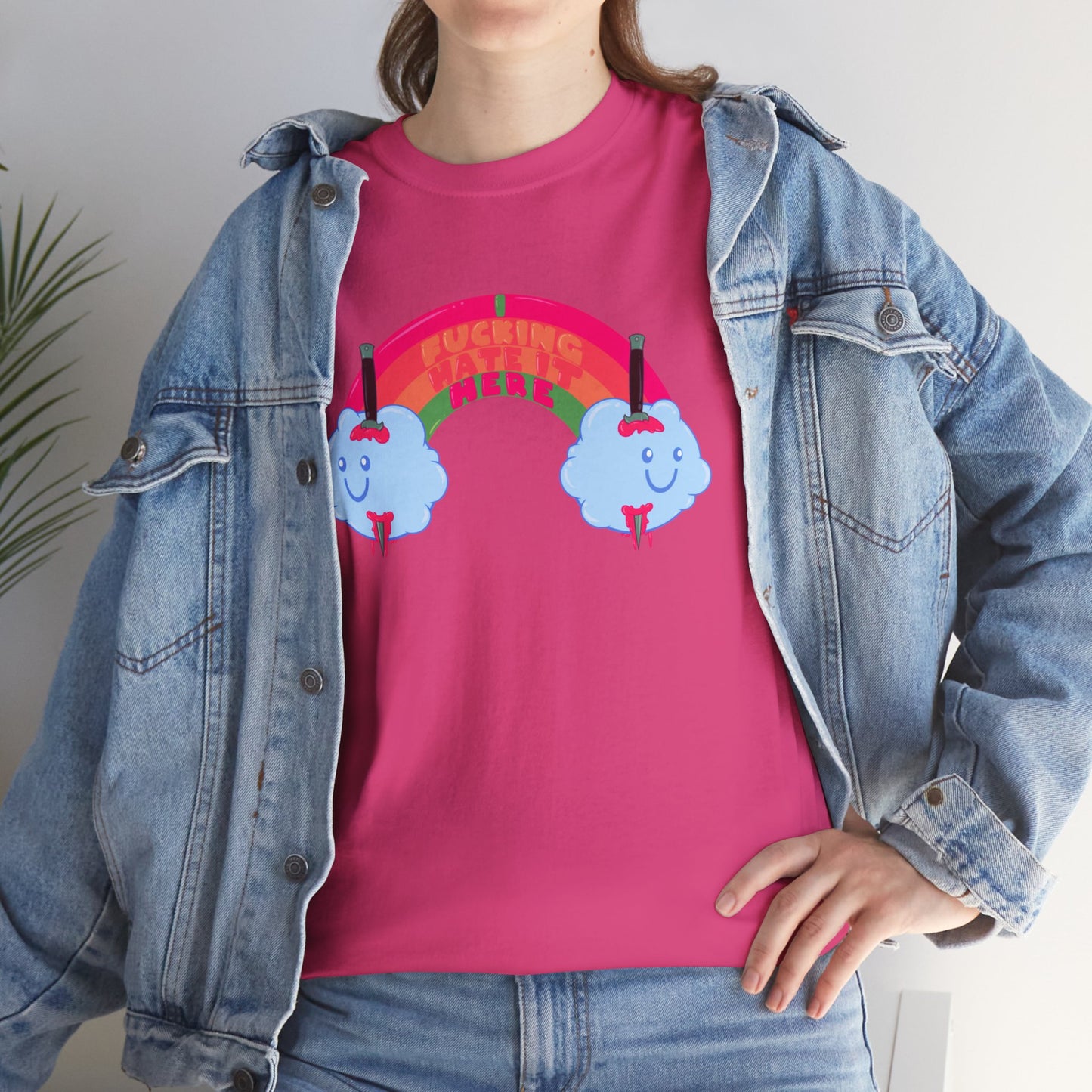 I Fucking Hate It Here Unisex Heavy Cotton Tee