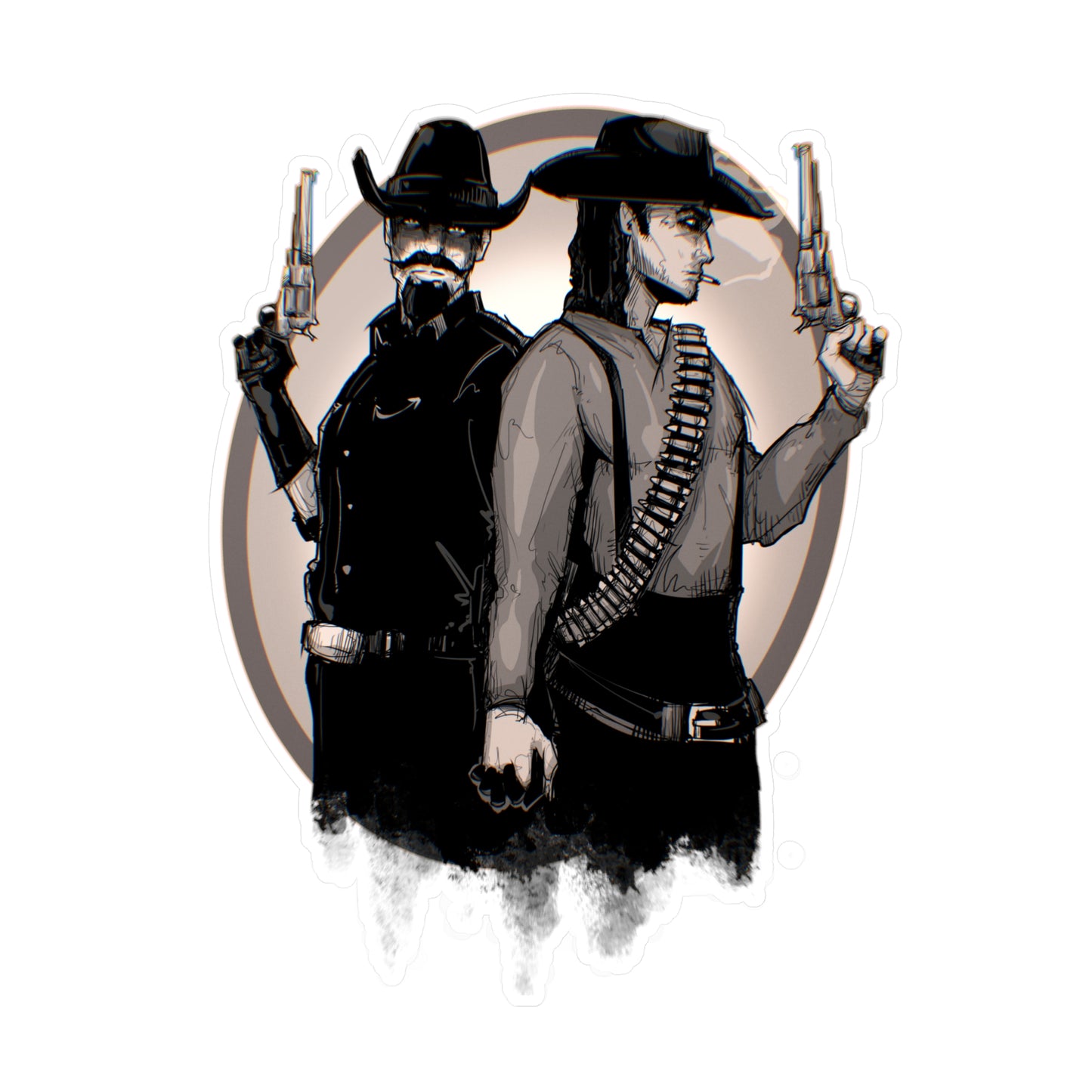 Bounty Hunter Lovers Kiss-Cut Vinyl Decal