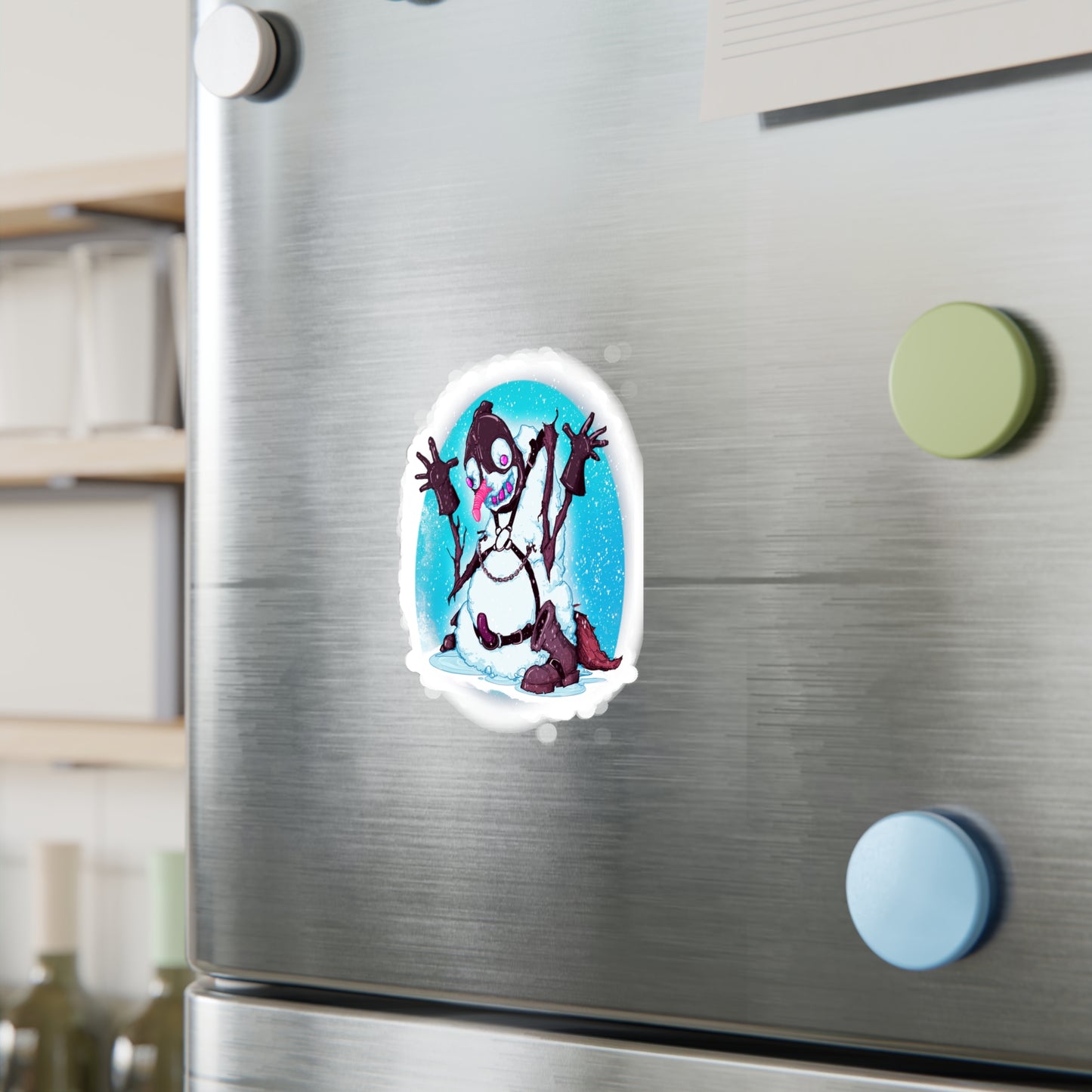 Kinky Snowman Kiss-Cut Vinyl Decal