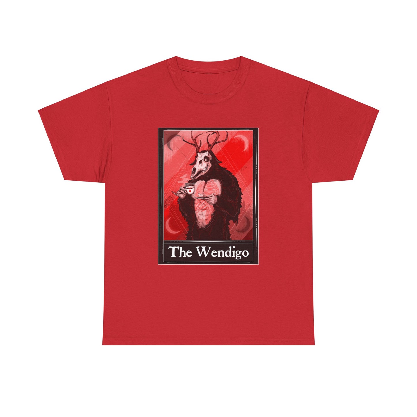 The Wendigo Tarot (Front & Back Print) Unisex Heavy Cotton Tee