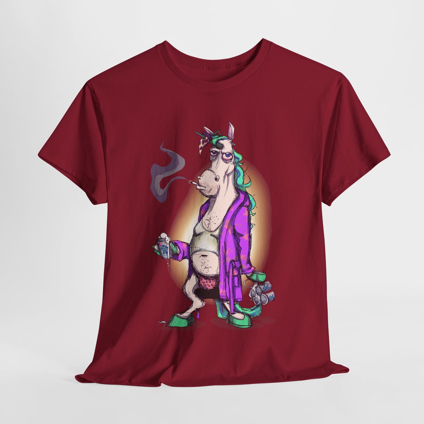 Dontgiveafuckacorn Unisex Heavy Cotton Tee