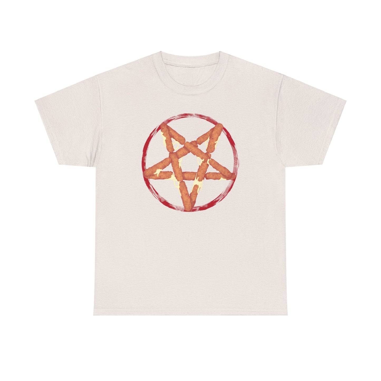 Mozzarella Stick Pentagram Unisex Heavy Cotton Tee