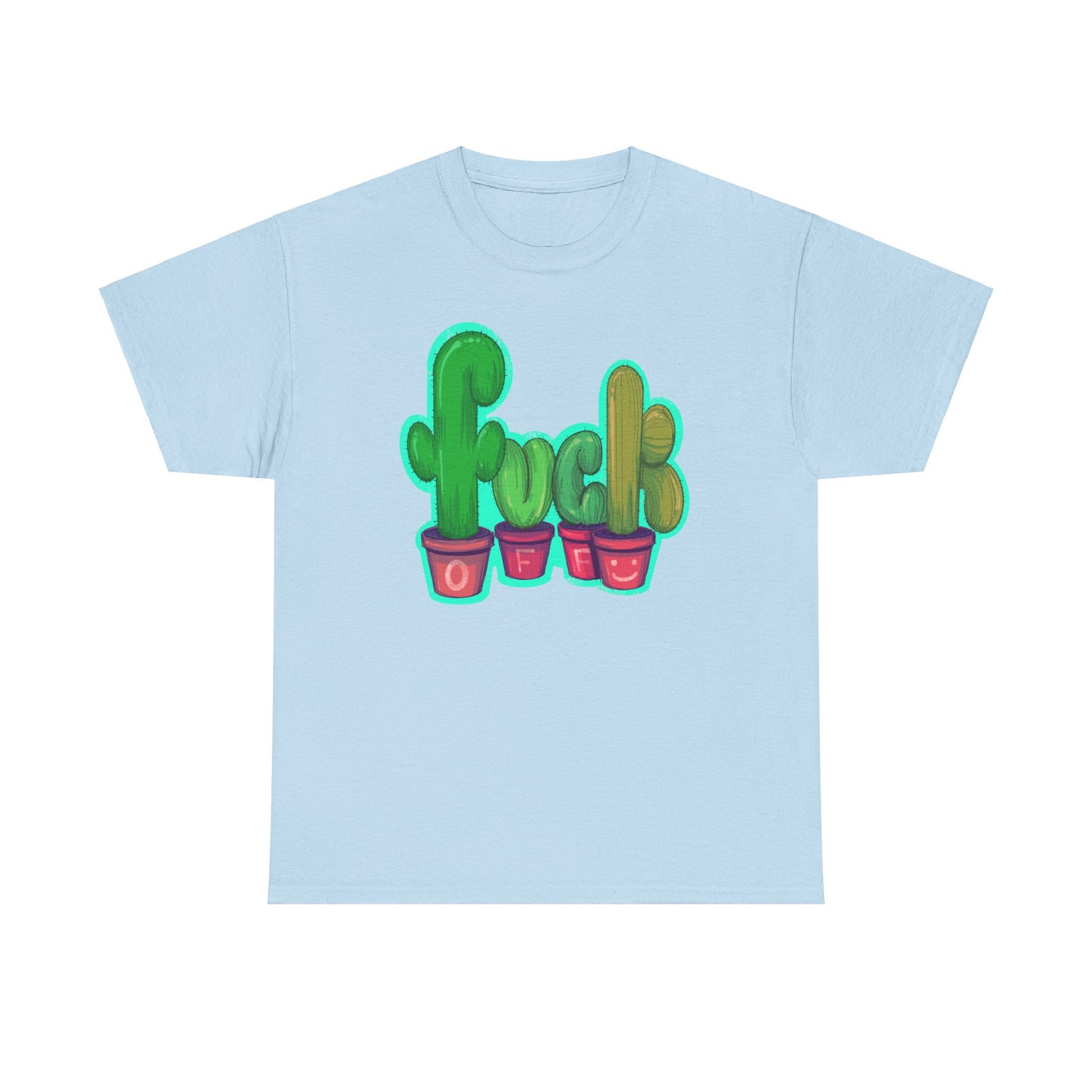 Rude Succulents Unisex Heavy Cotton Tee