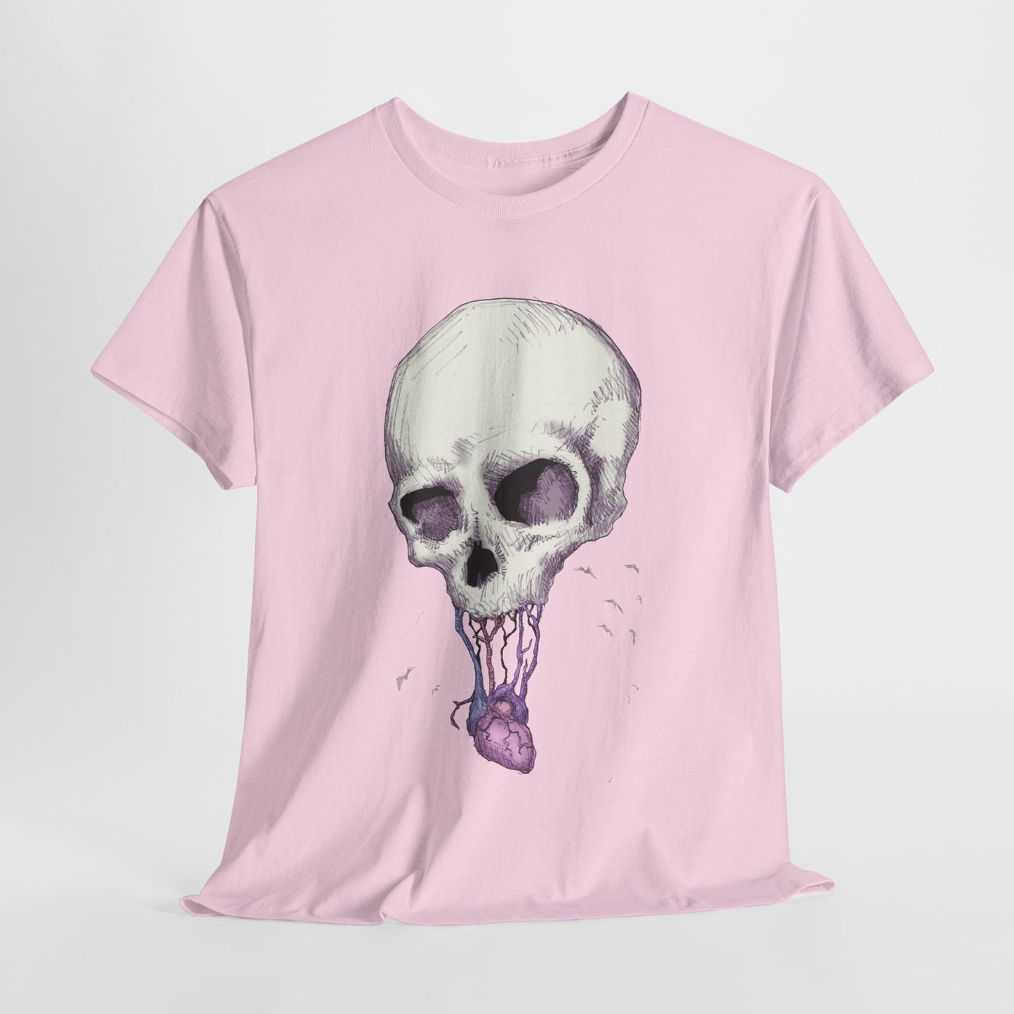 Skull Heart Unisex Heavy Cotton Tee