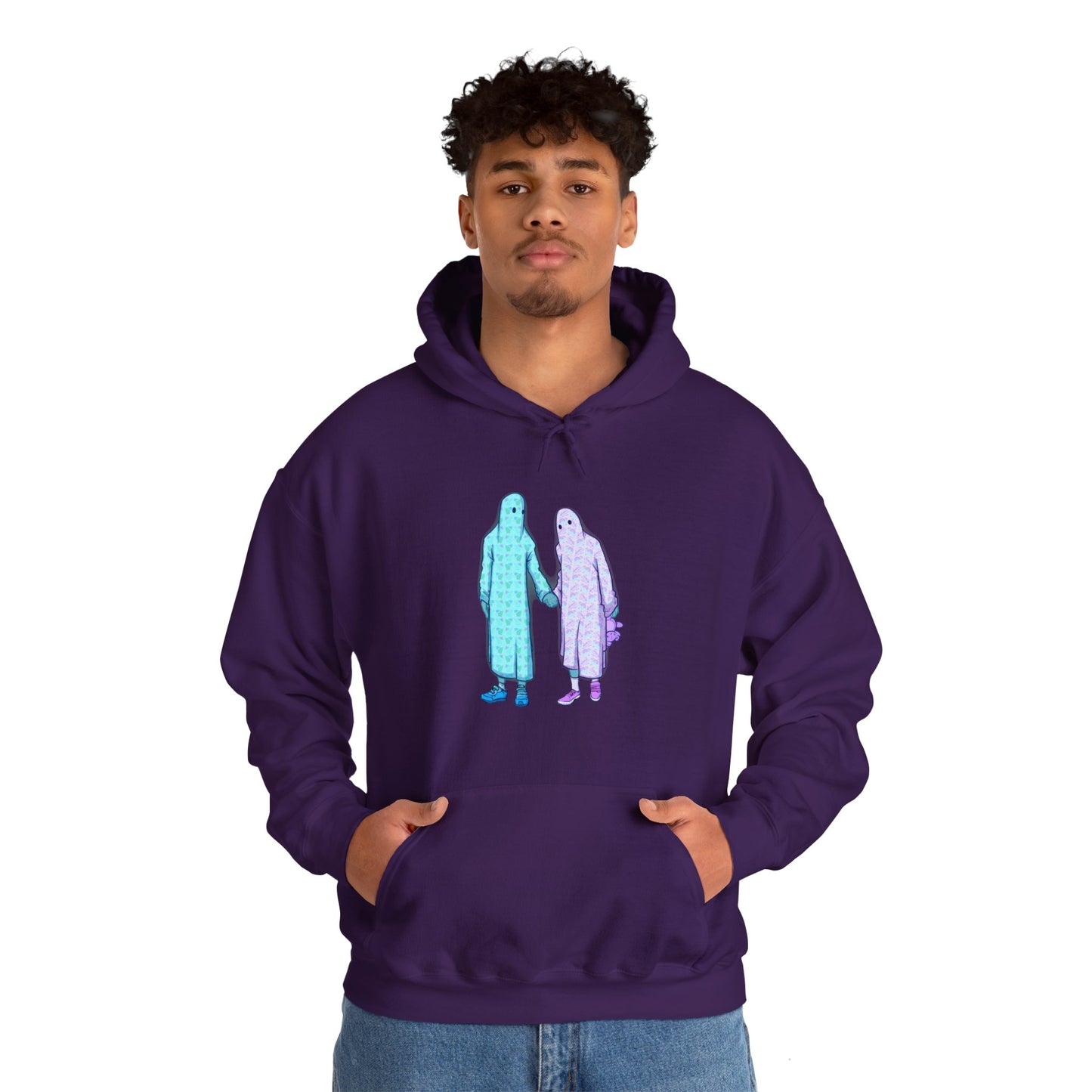Ghost Kids Unisex Heavy Blend Hooded Sweatshirt