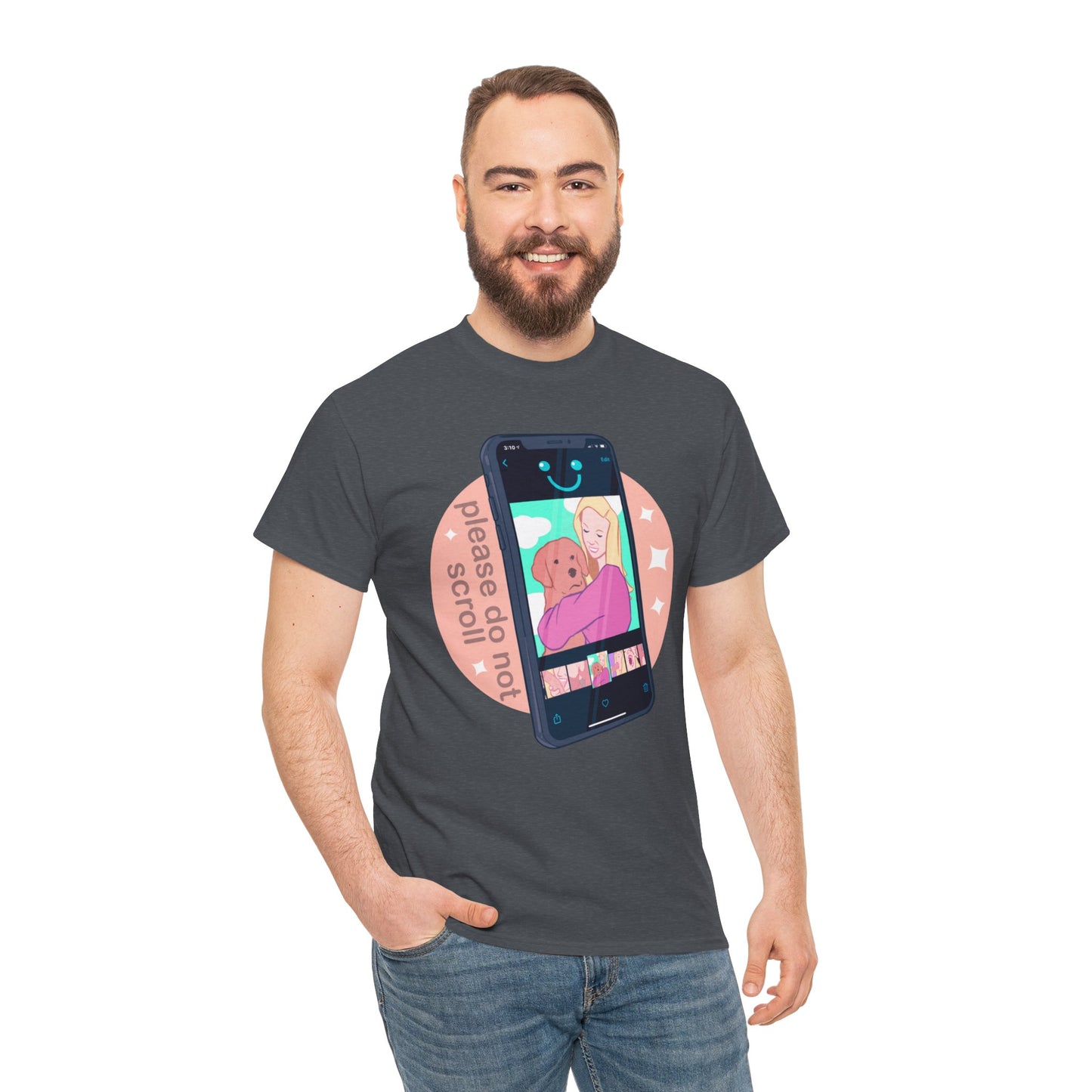 Don't Scroll Unisex Heavy Cotton Tee