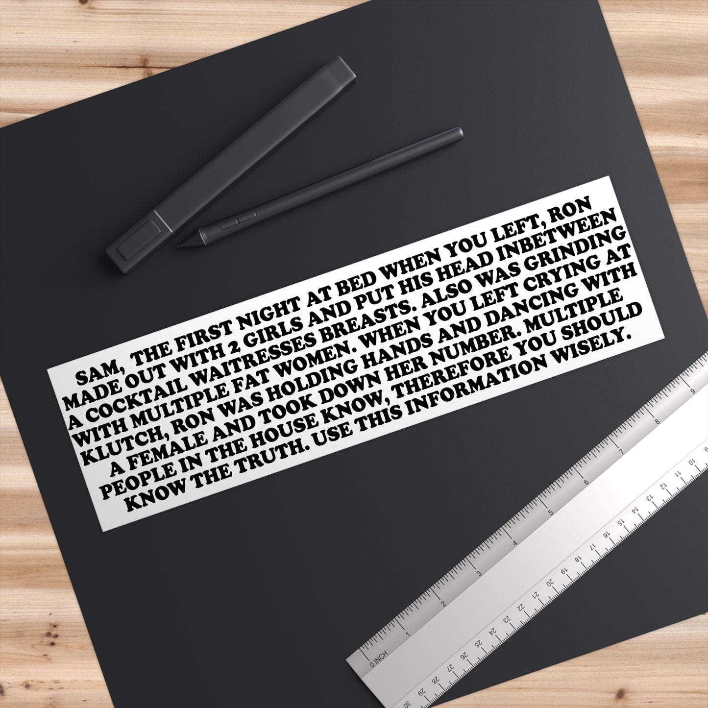 Jersey Letter Bumper Stickers